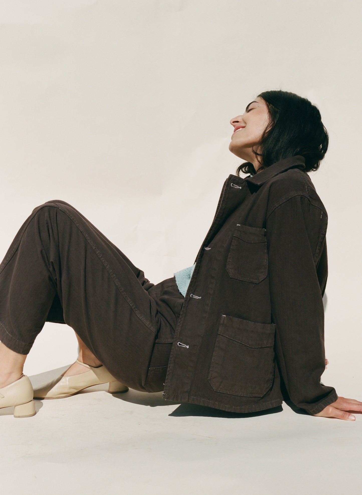 Cape Seamed Pant - Herringbone