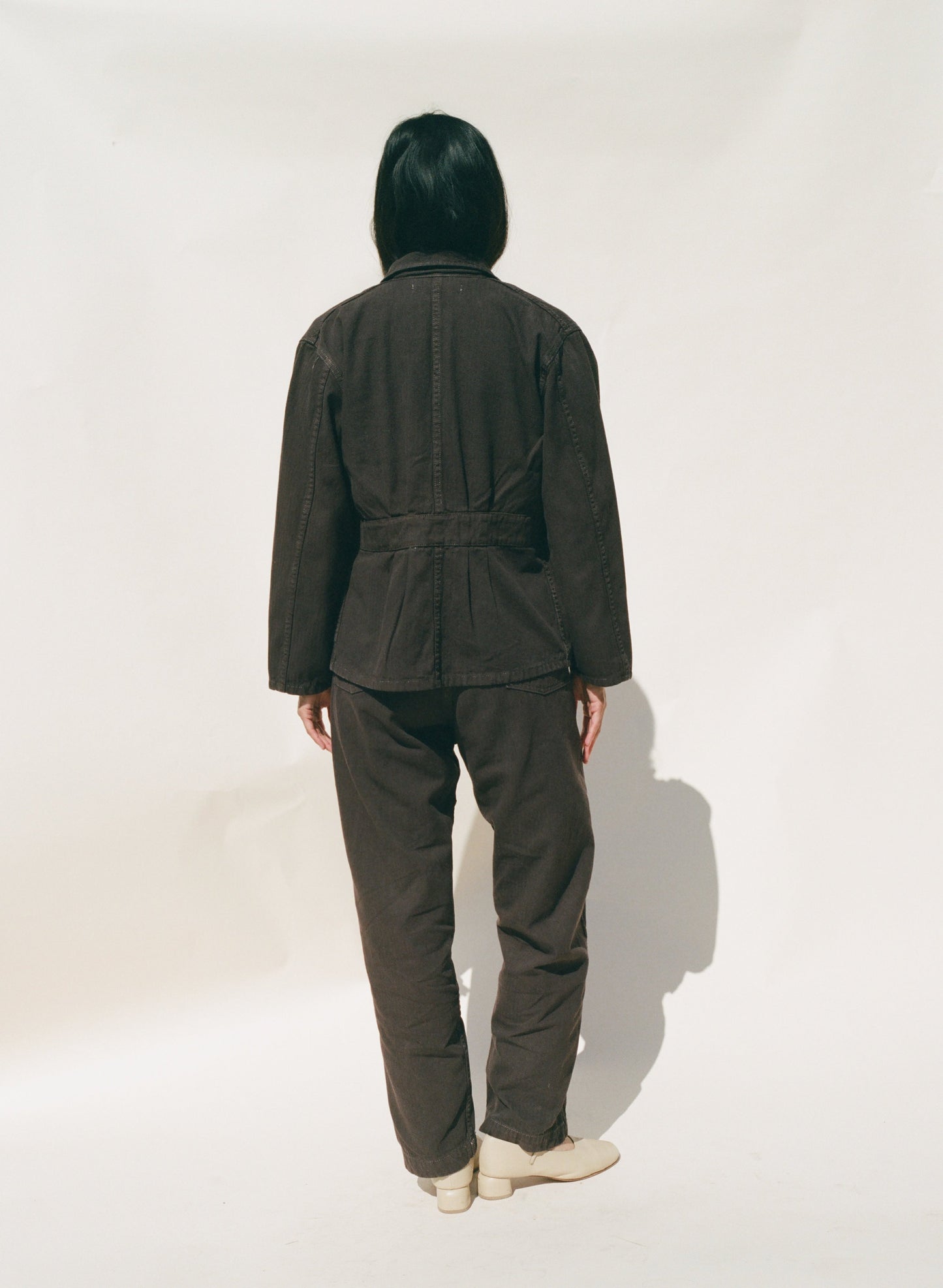 Cape Seamed Pant - Herringbone