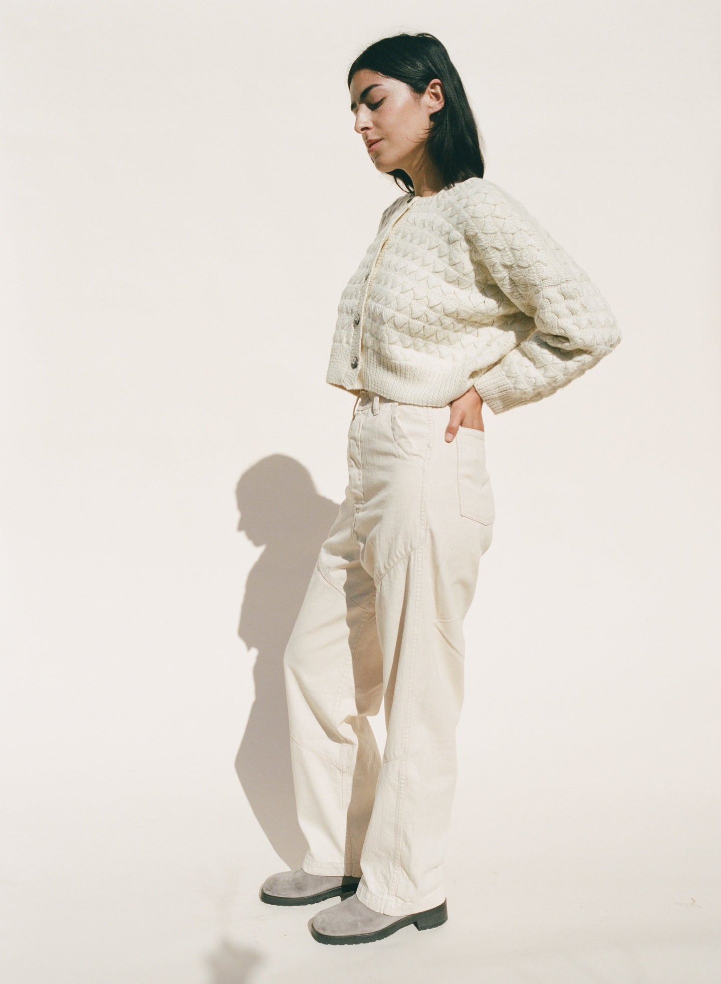 Cape Seamed Pant - Herringbone