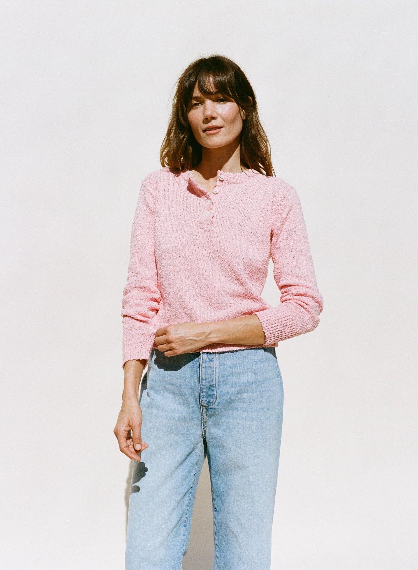 Ski Henley - Tulip Pink