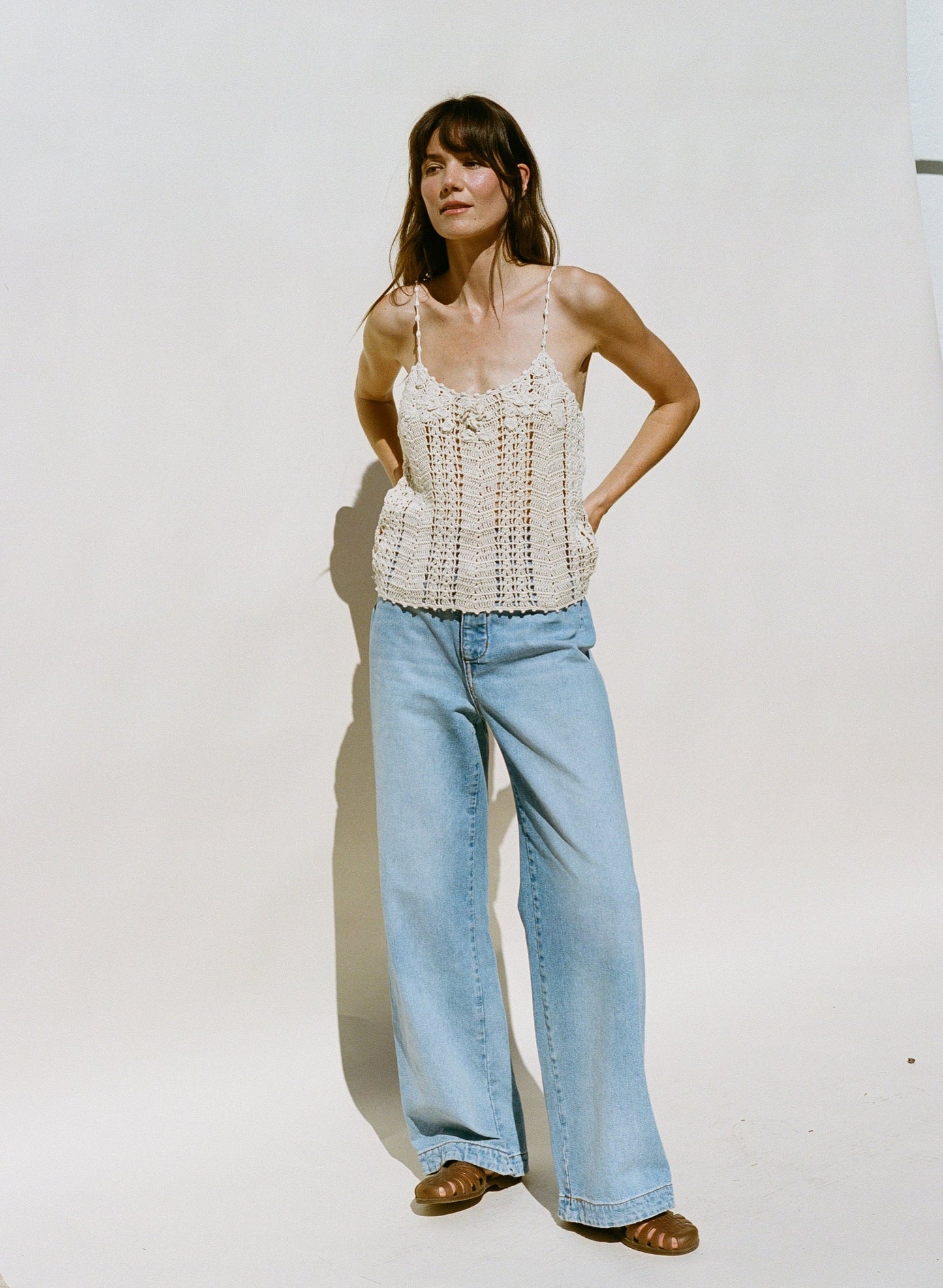 Karina Crochet Camisole - Cream