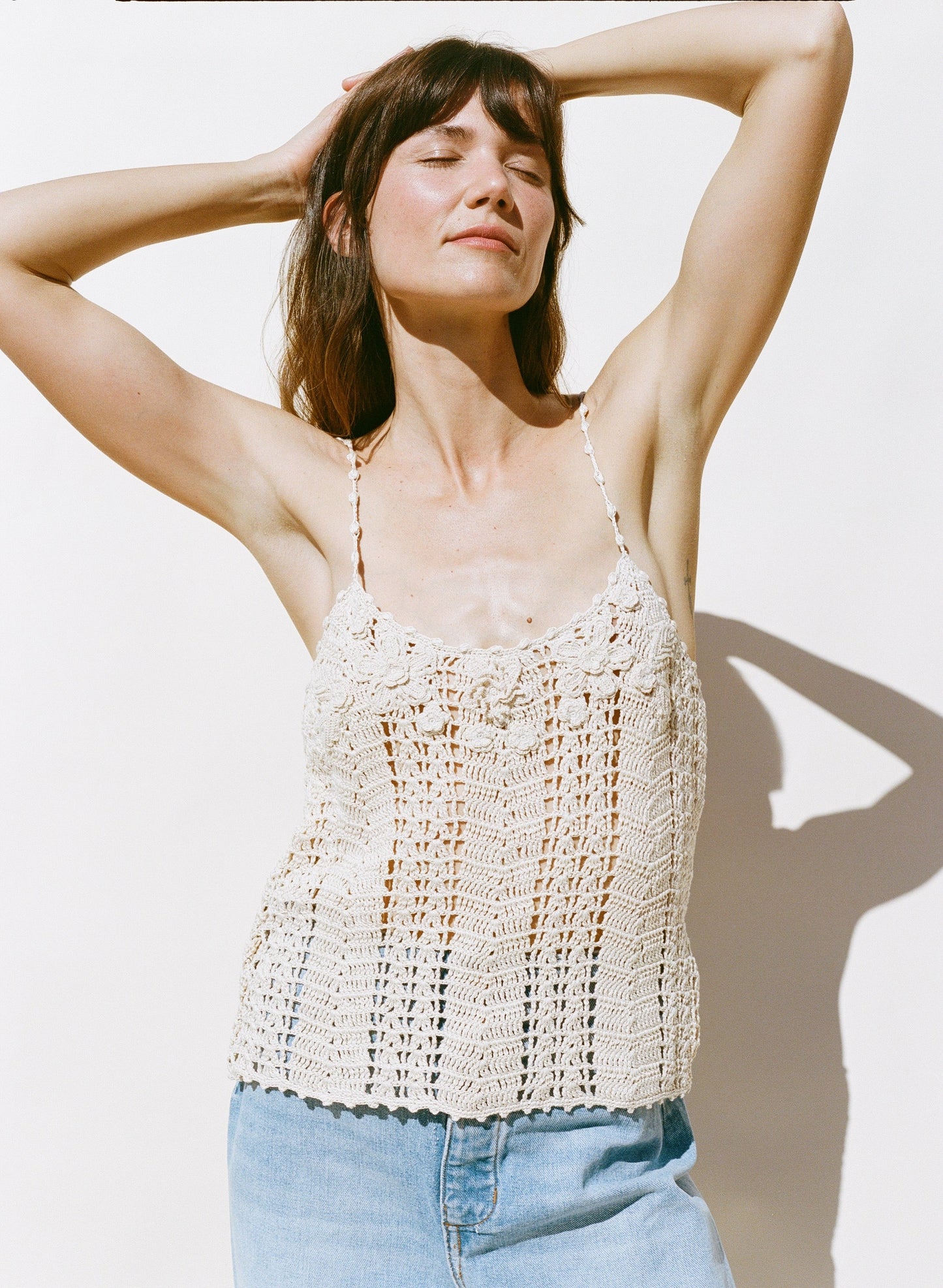 Karina Crochet Camisole - Cream
