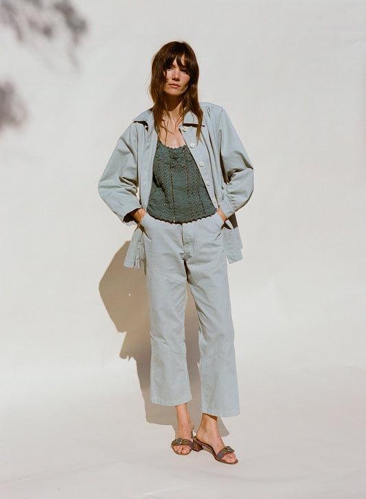 Cape Seamed Pant - Herringbone