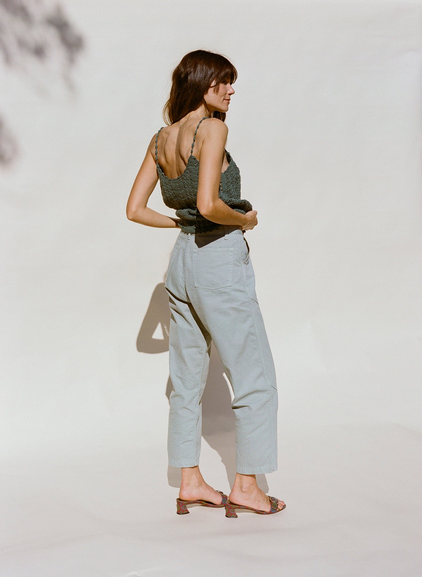 Cape Seamed Pant - Herringbone