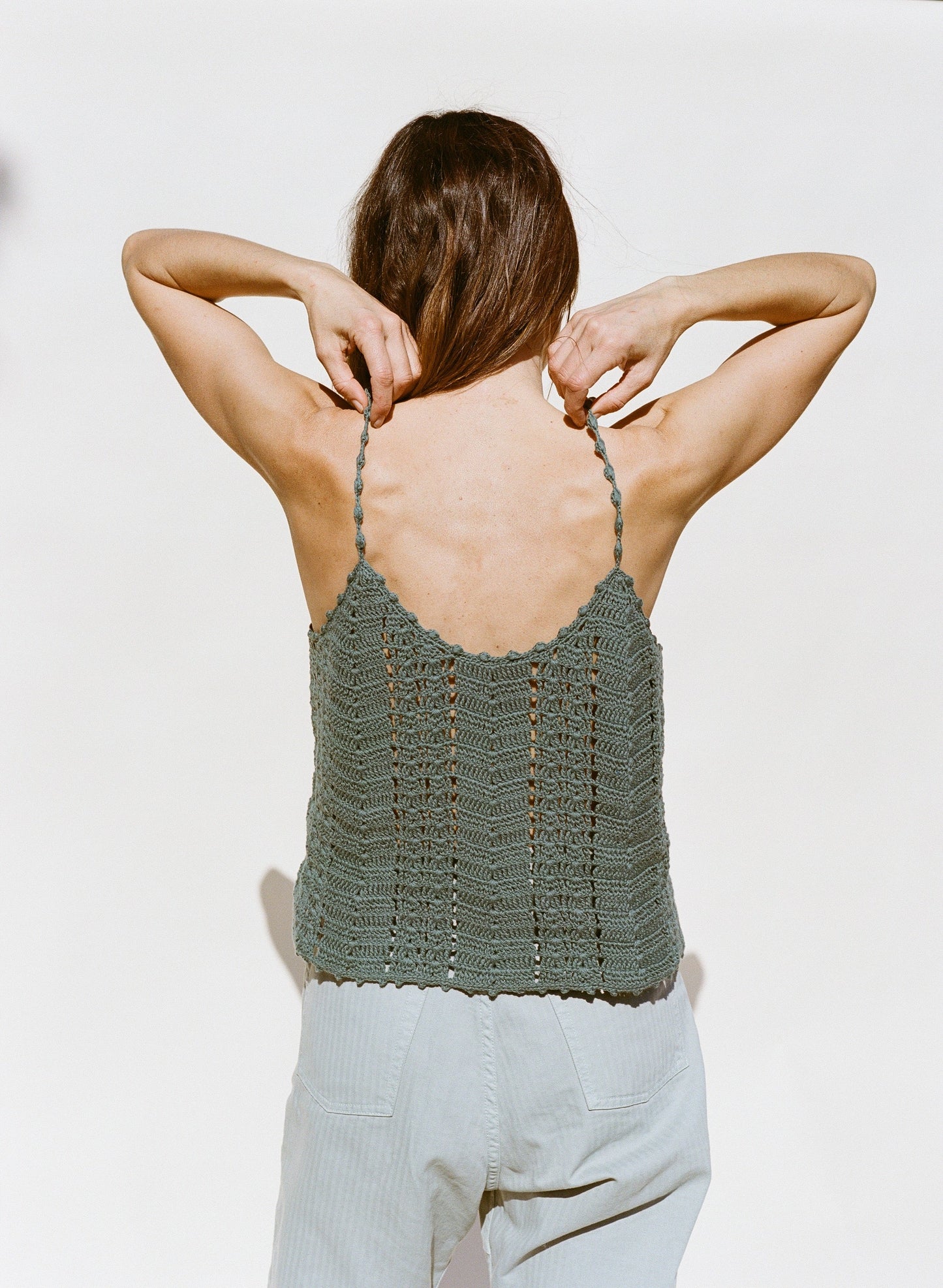 Karina Crochet Camisole - Sea
