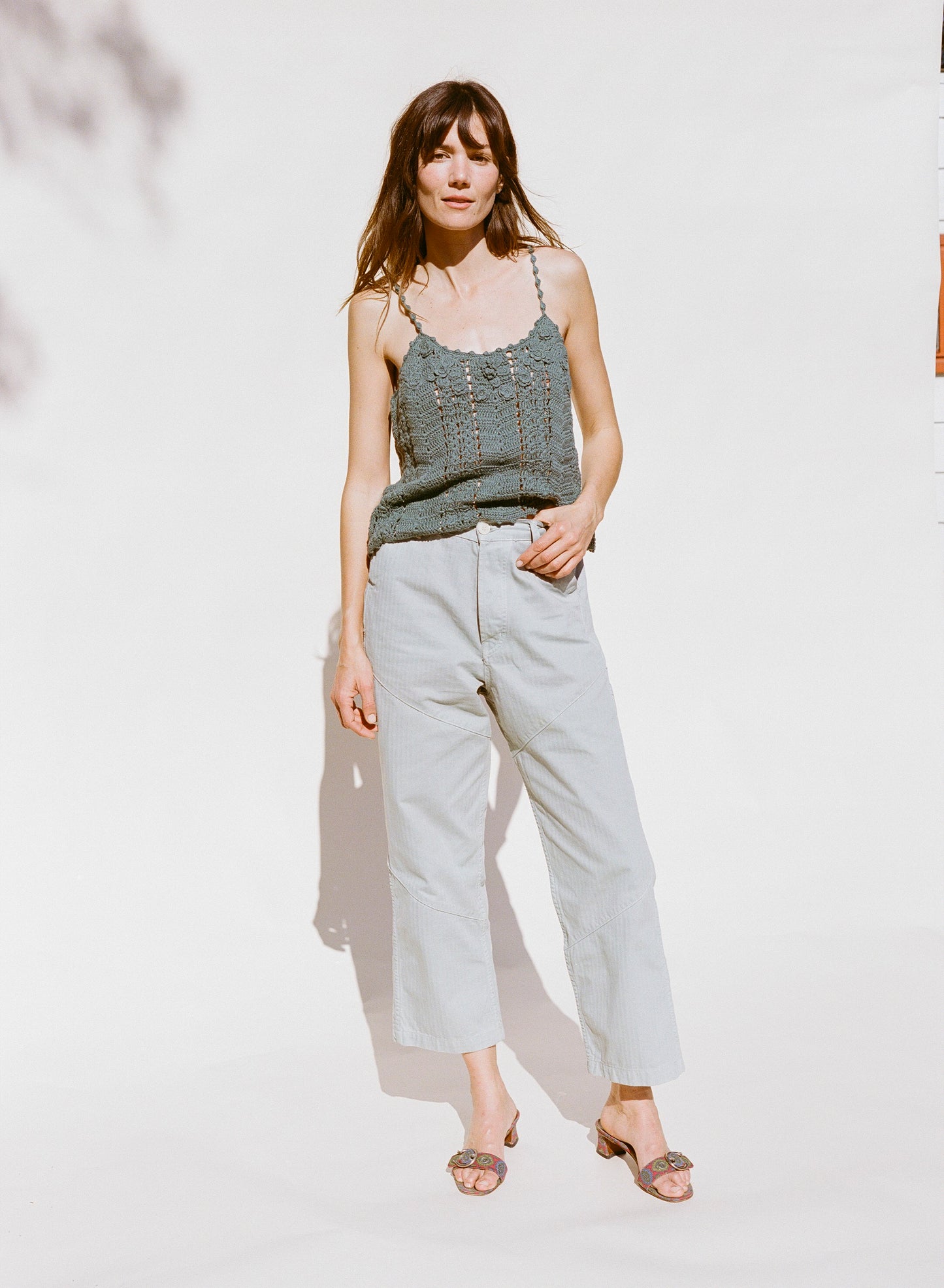 Cape Seamed Pant - Herringbone