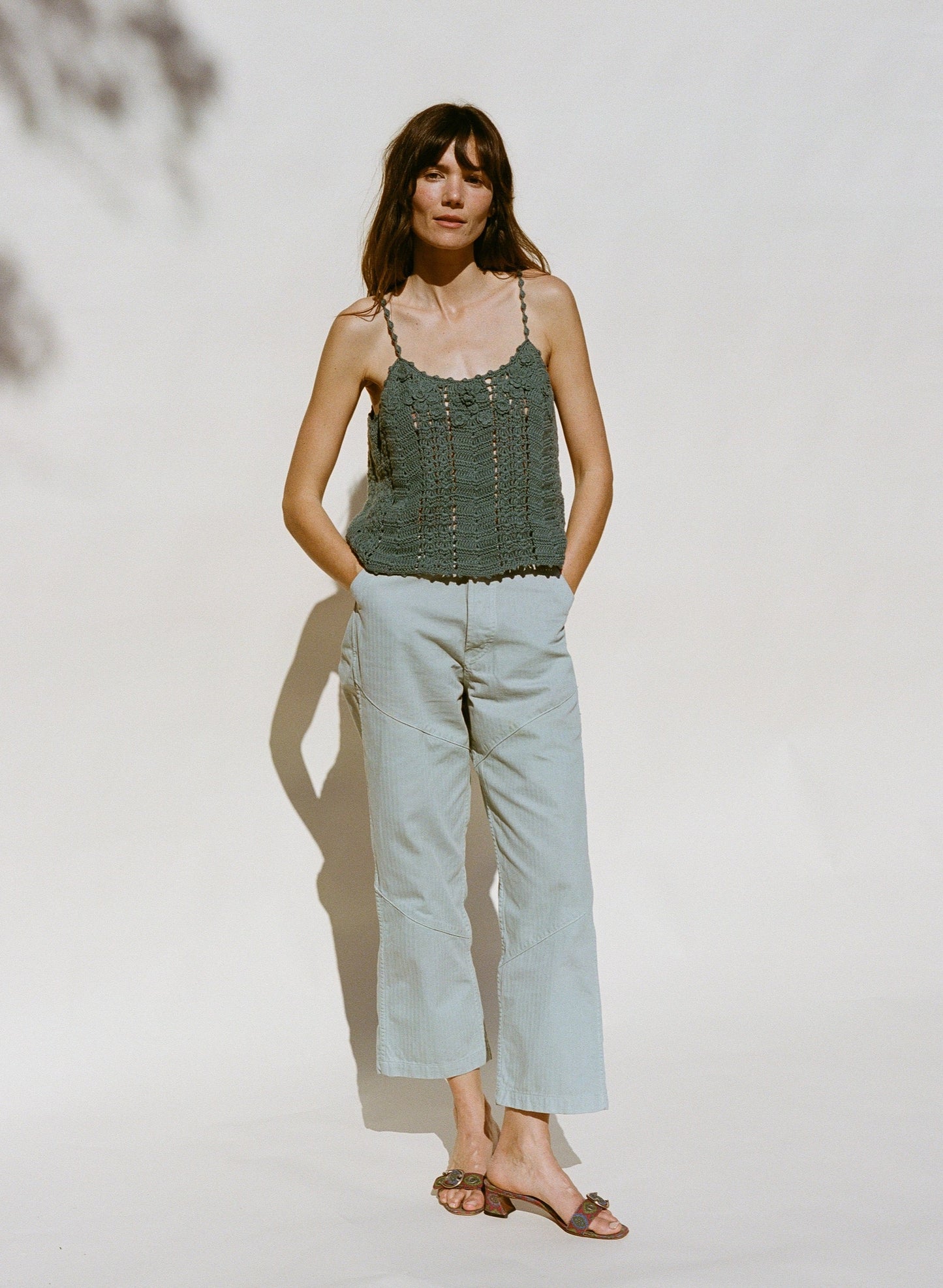 Karina Crochet Camisole - Sea