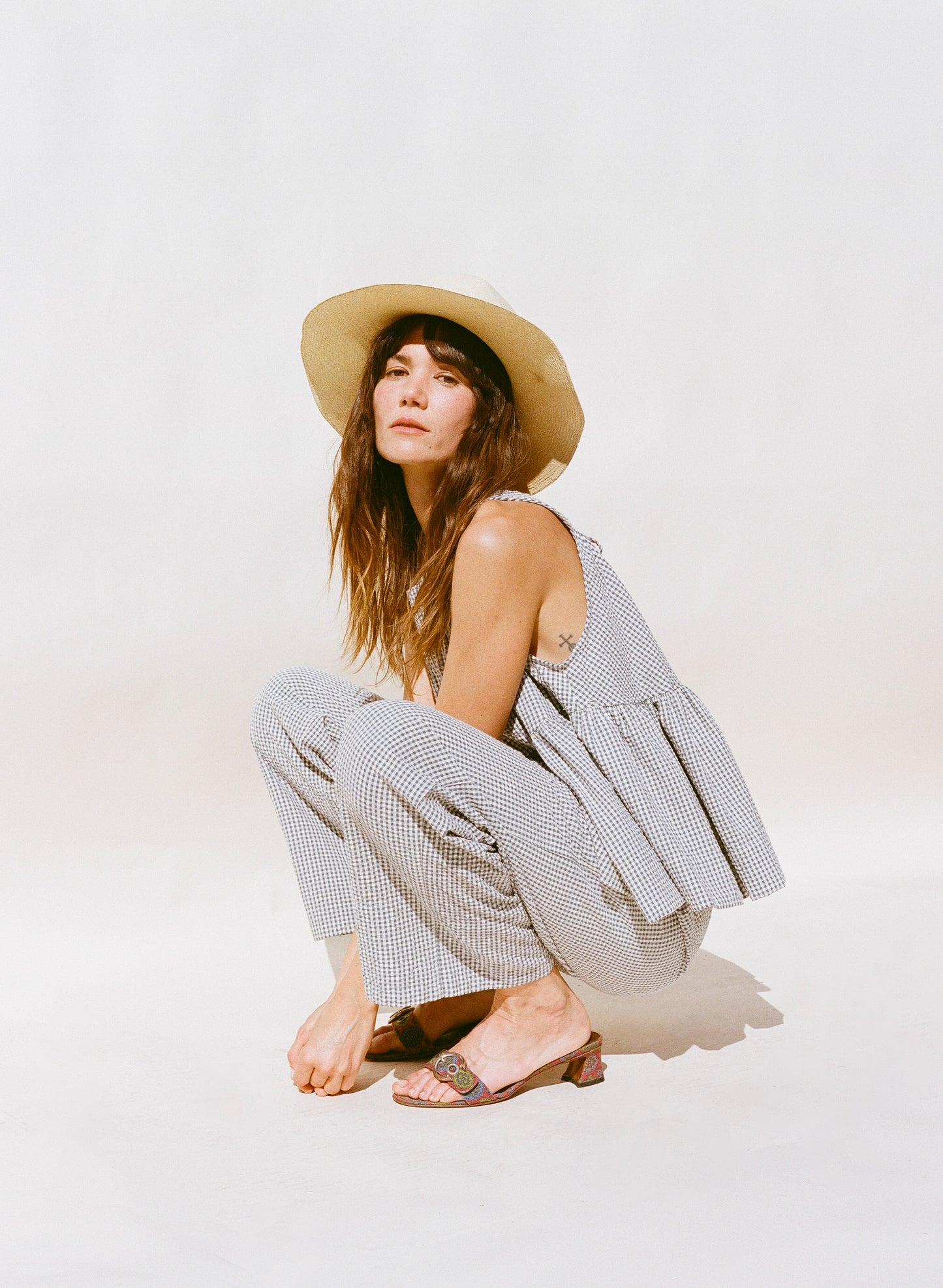 Carmen Swing Top - Gingham