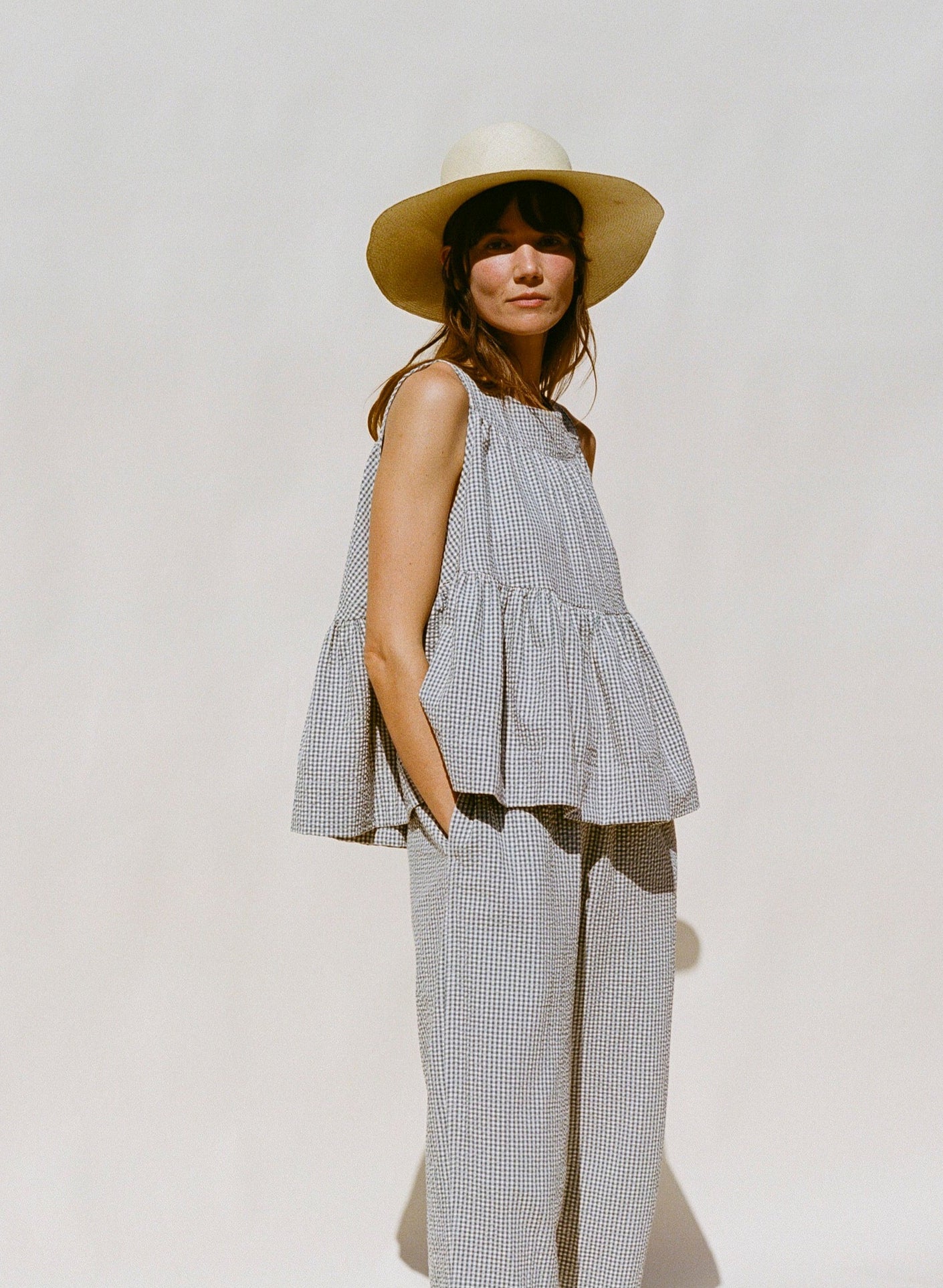 Carmen Swing Top - Gingham