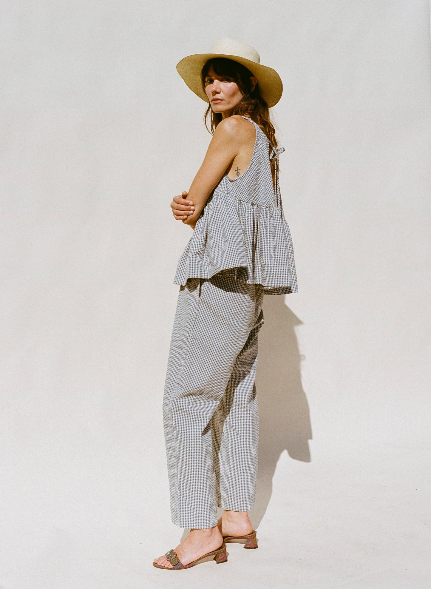 Carmen Swing Top - Gingham