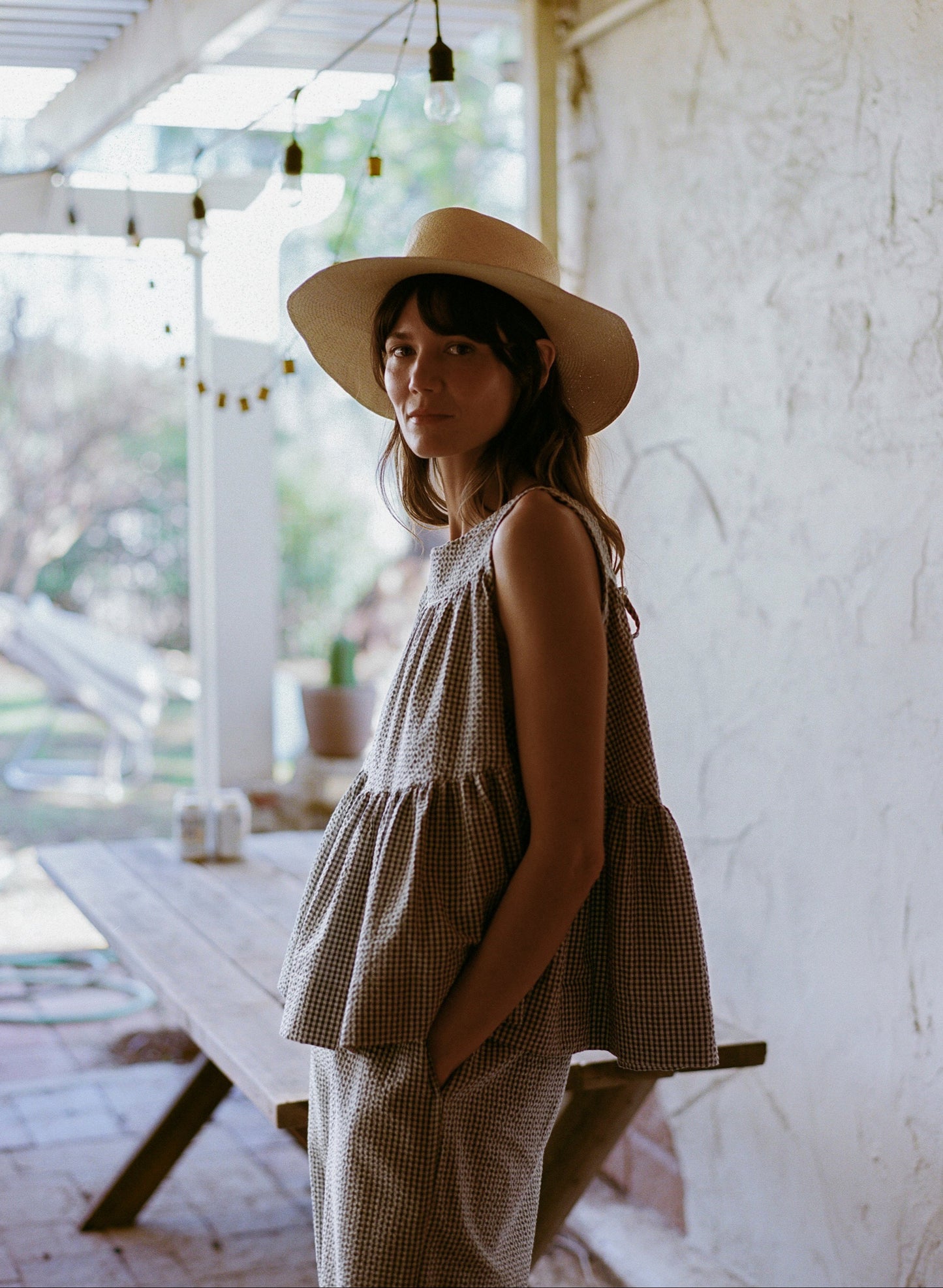 Carmen Swing Top - Gingham
