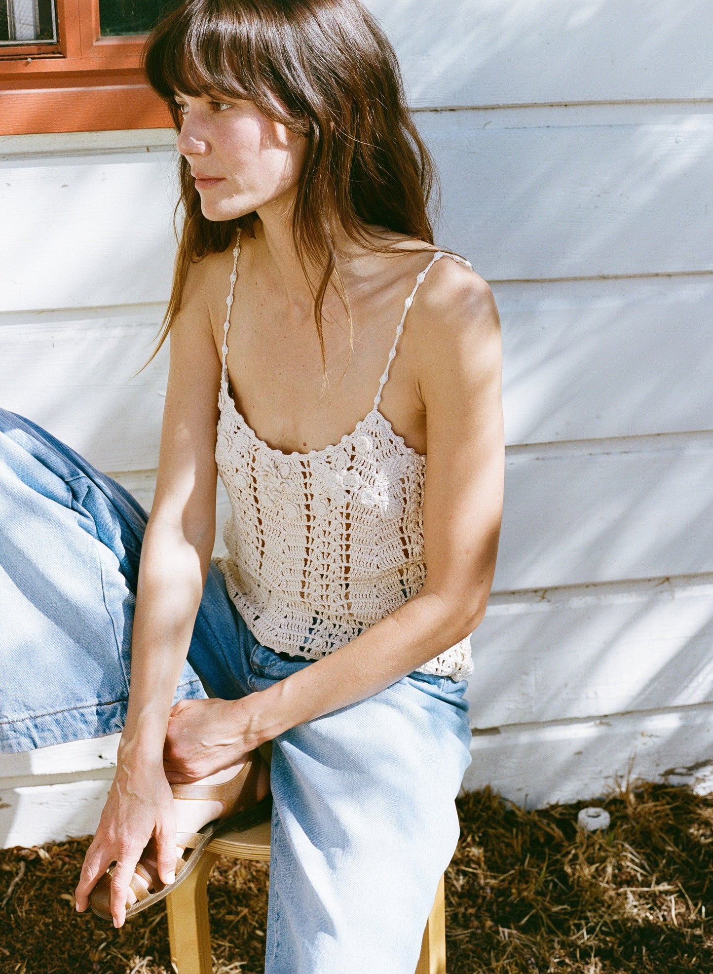 Karina Crochet Camisole - Cream