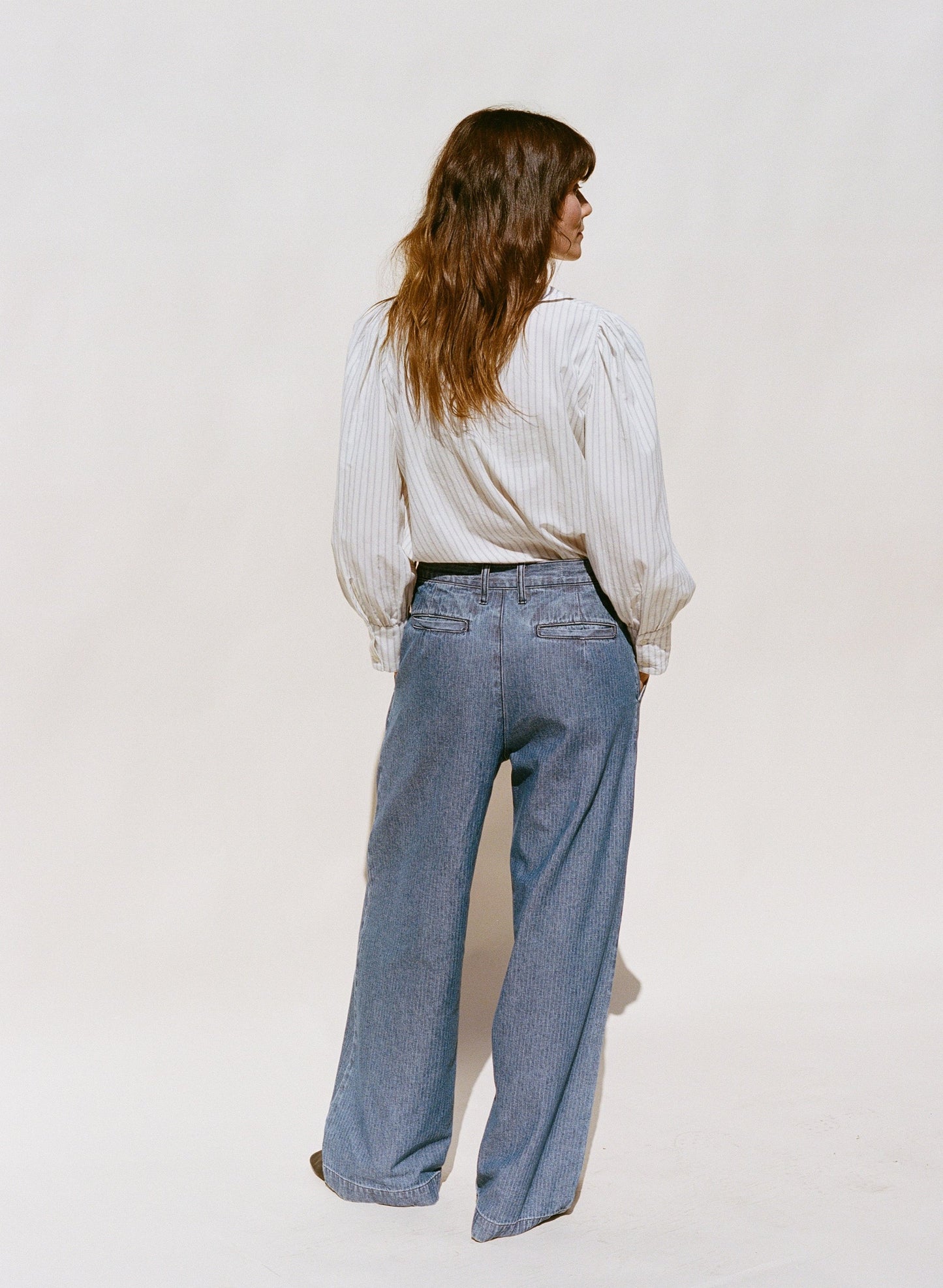 Tati Trouser - Herringbone Denim