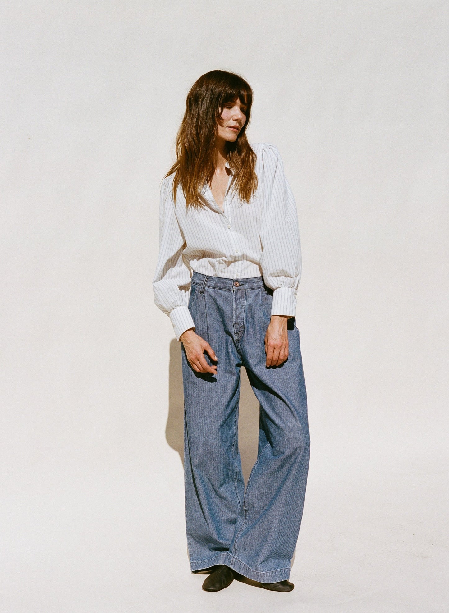 Tati Trouser - Herringbone Denim