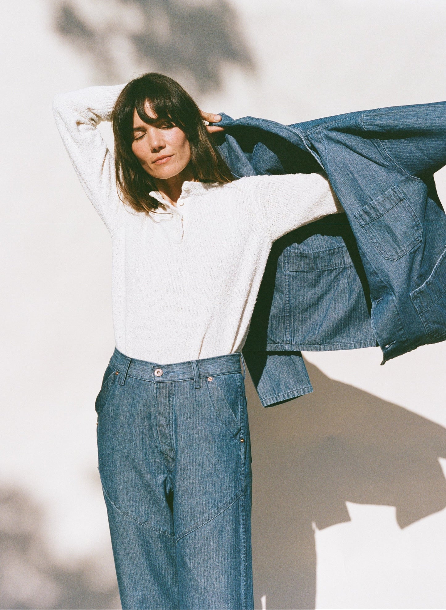 Rue Jacket - Denim Herringbone