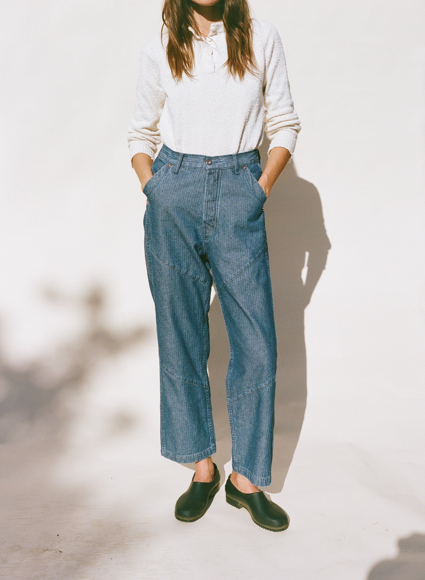 Cape Seam Pant - Herringbone Denim
