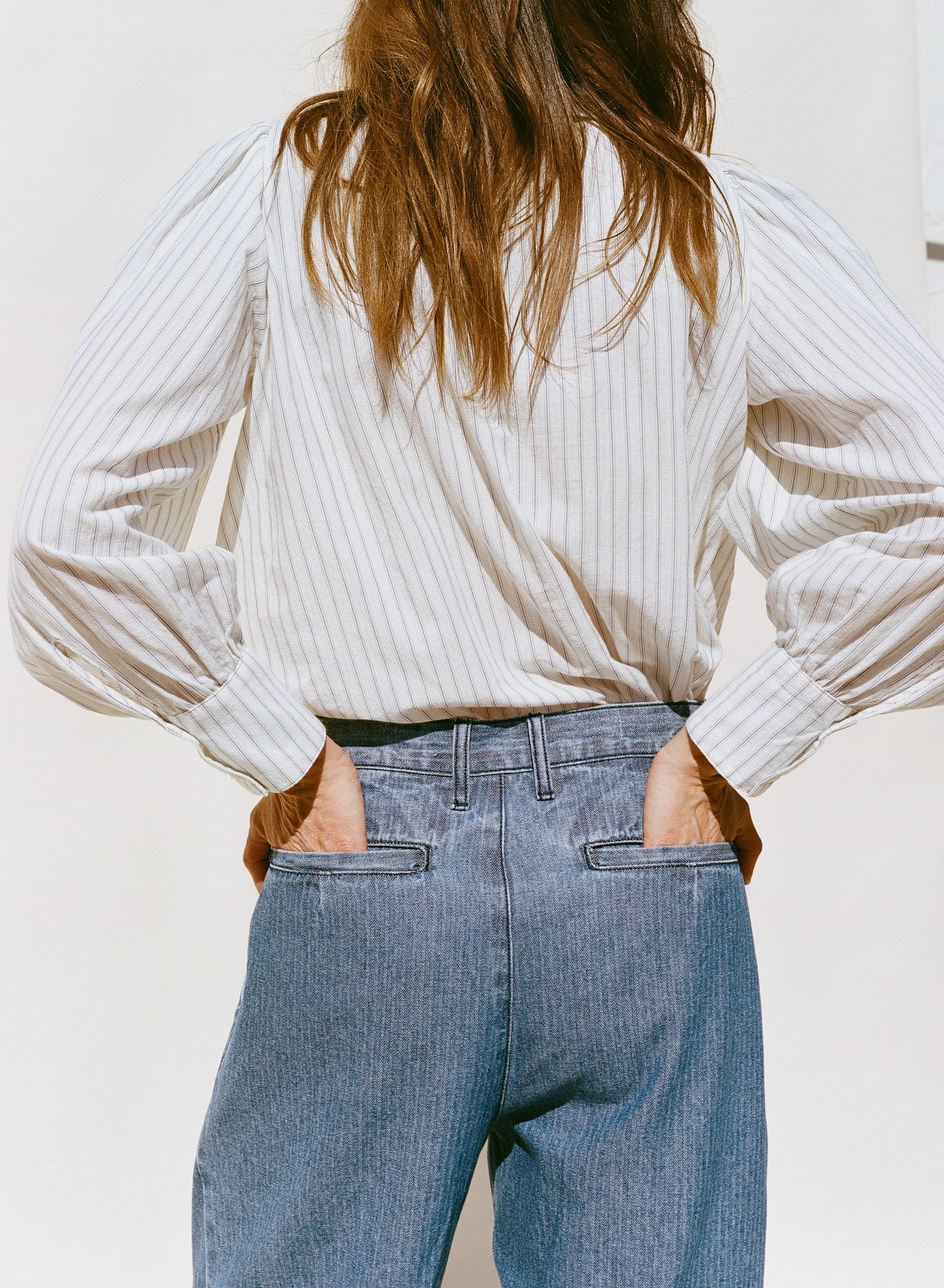 Tati Trouser - Herringbone Denim