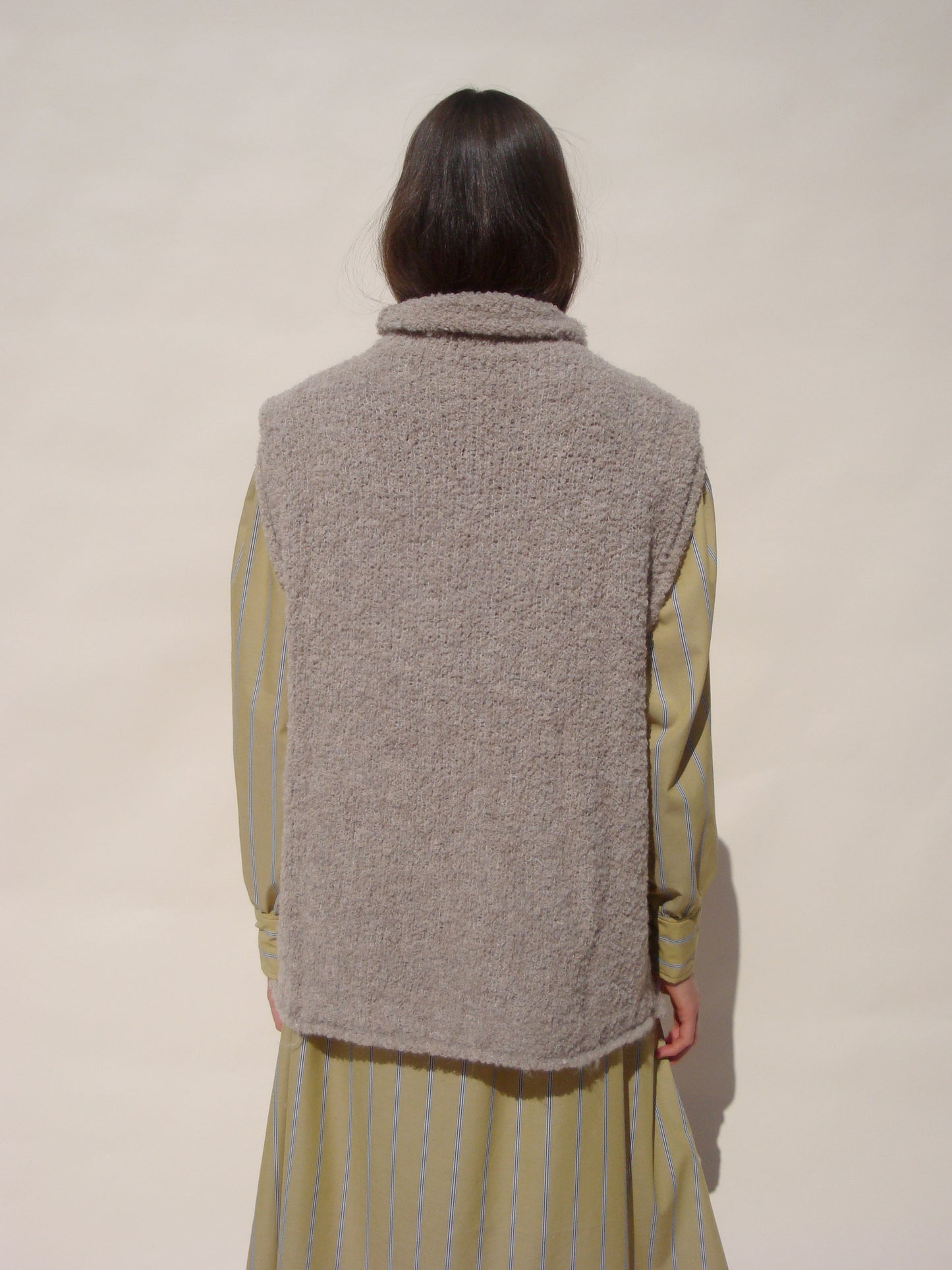 Bea Mock Neck Vest - Camel