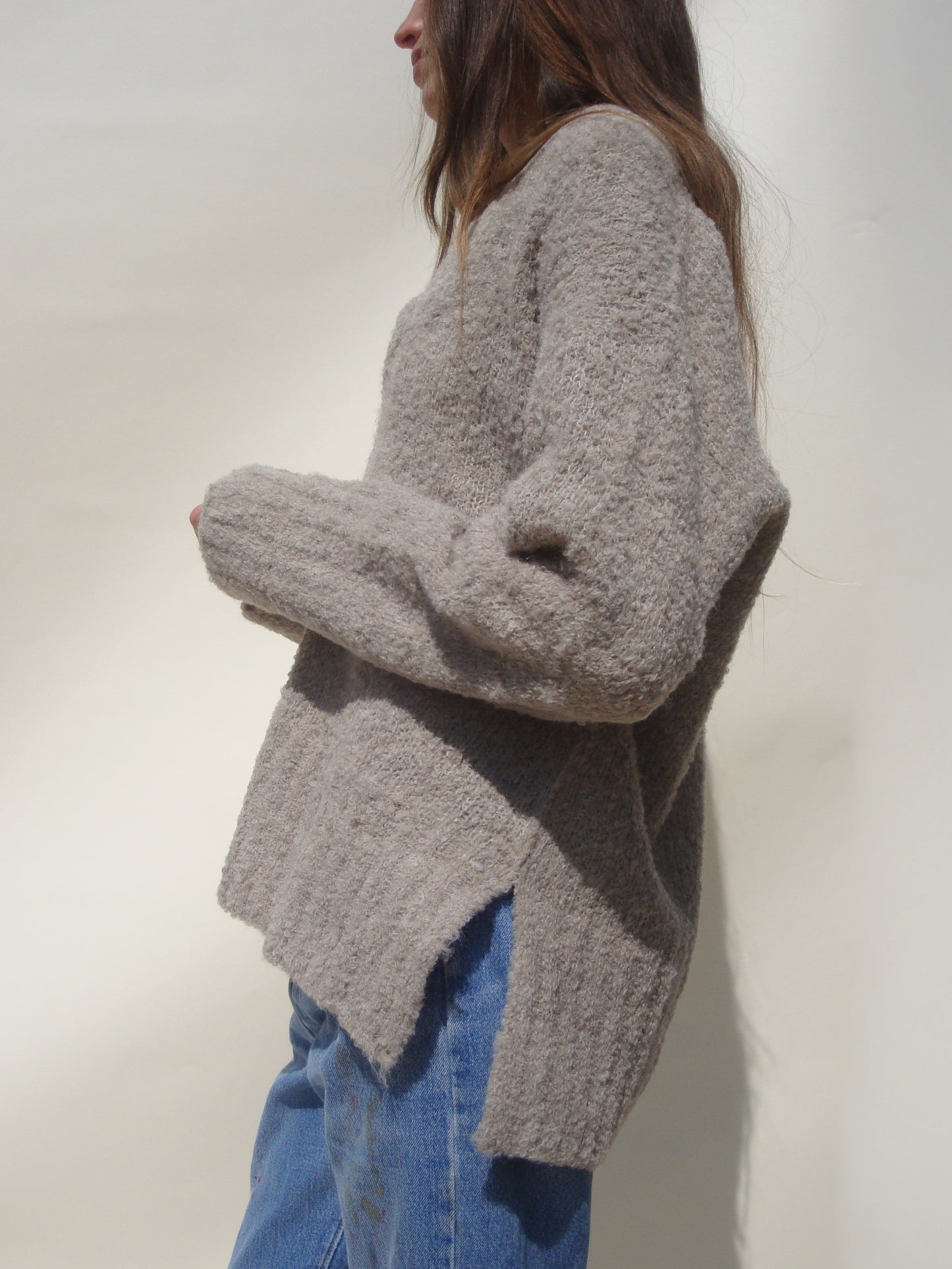 Misha V Neck Sweater - Camel