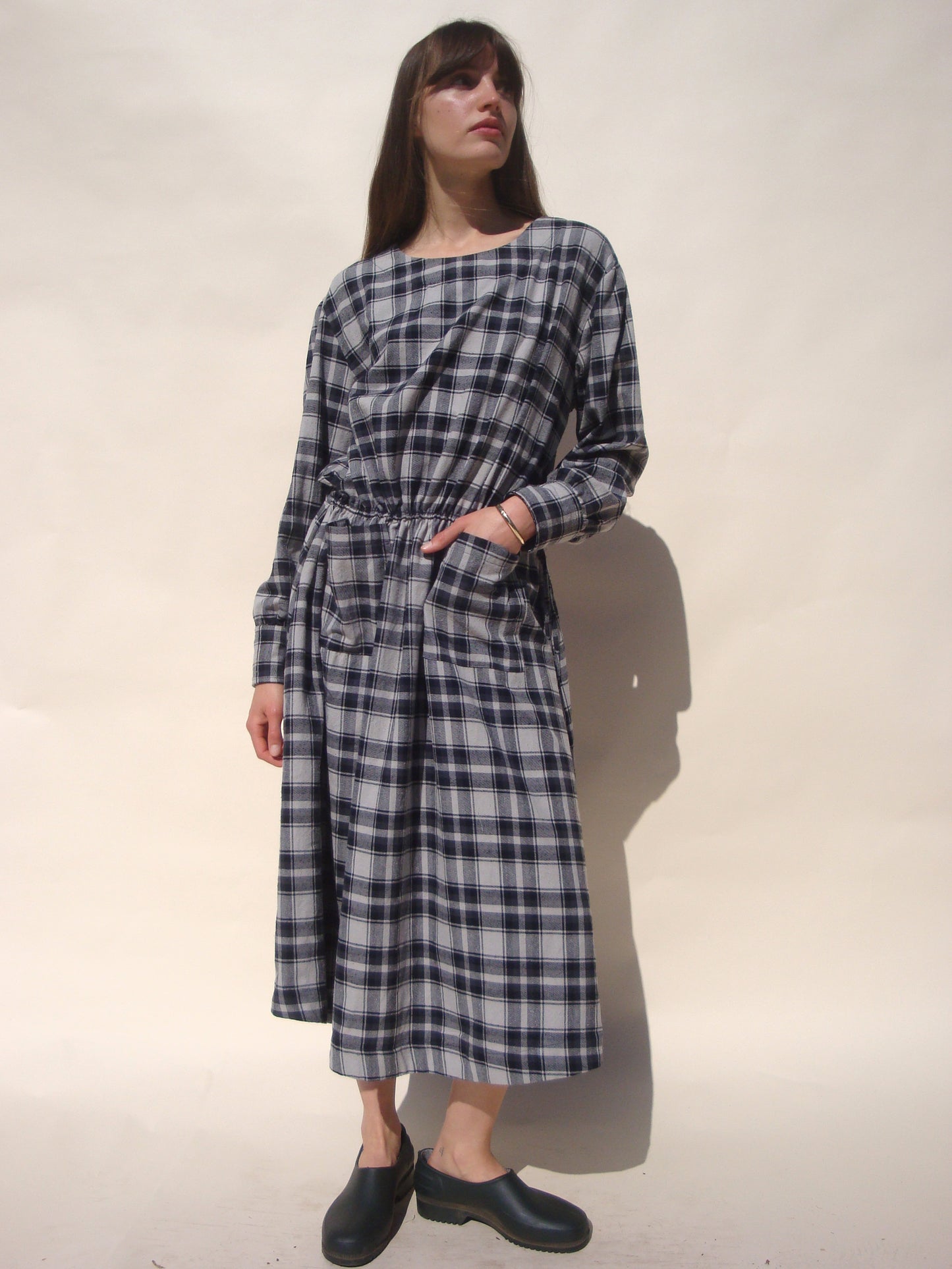 Fleur Easy Dress - Midnight Tartan
