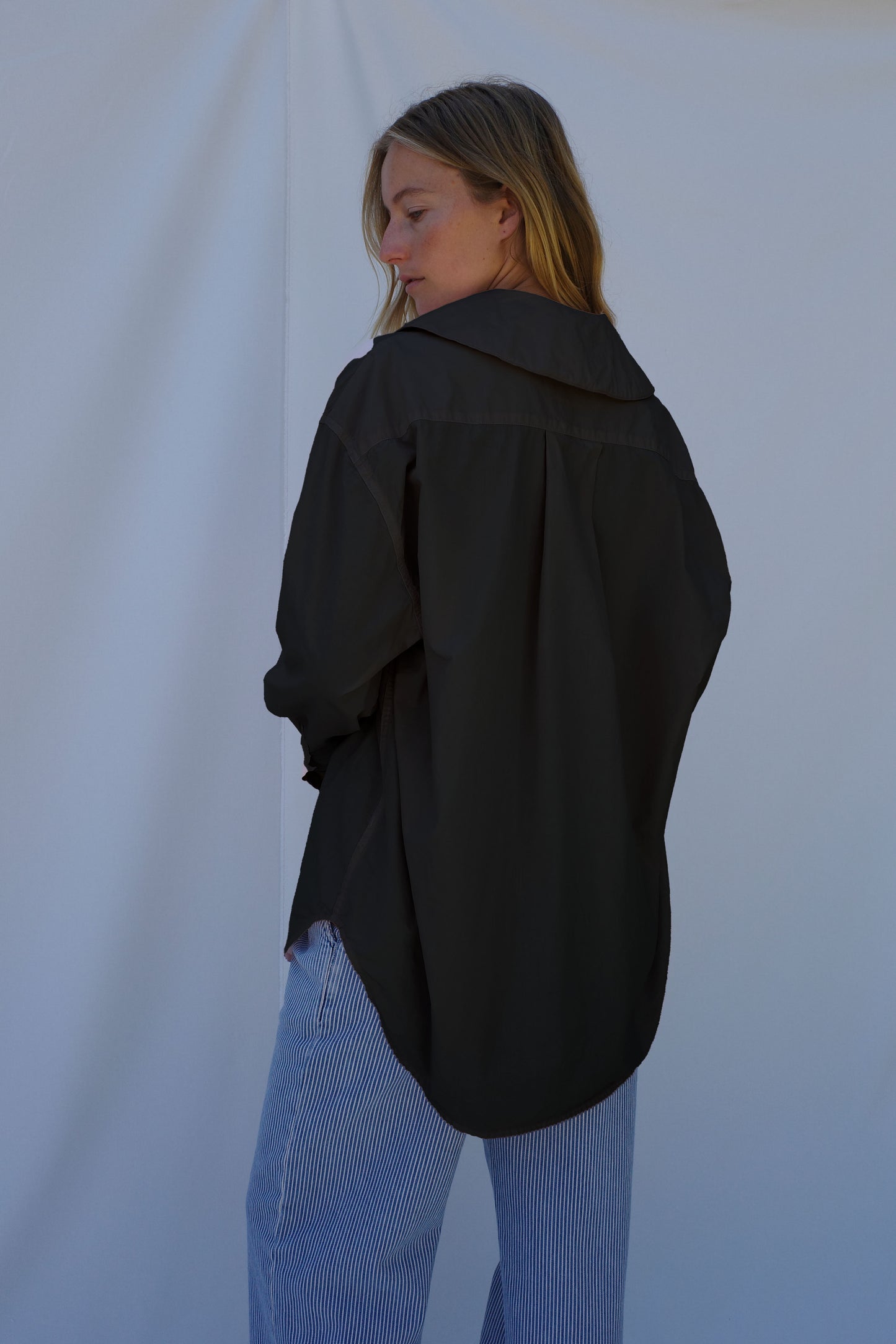 Hollis Oversized Shirt - Jet Black