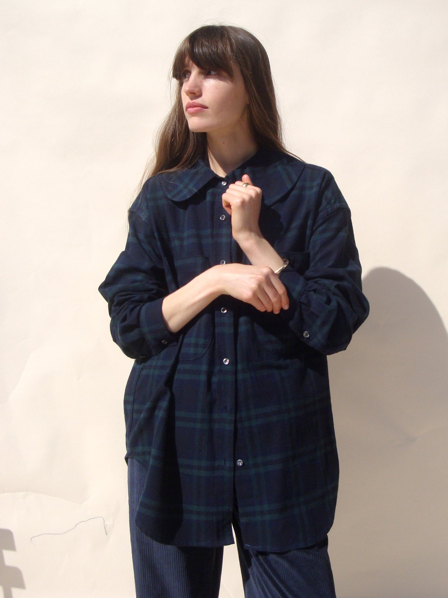 Hollis Oversized Shirt - Black Watch Tartan