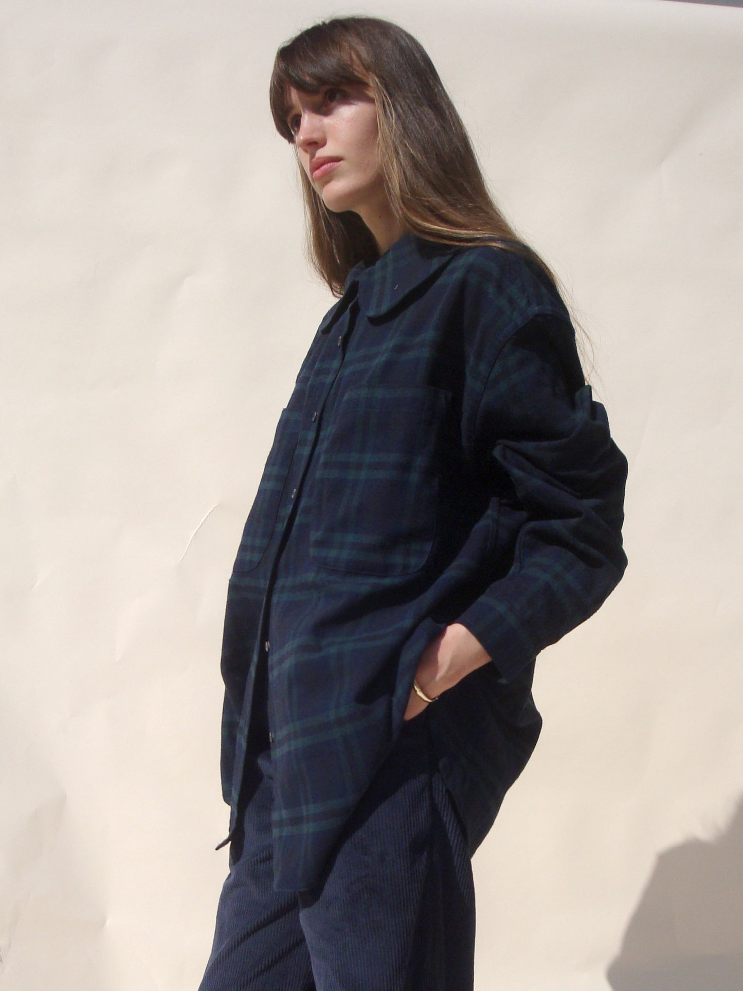 Hollis Oversized Shirt - Black Watch Tartan
