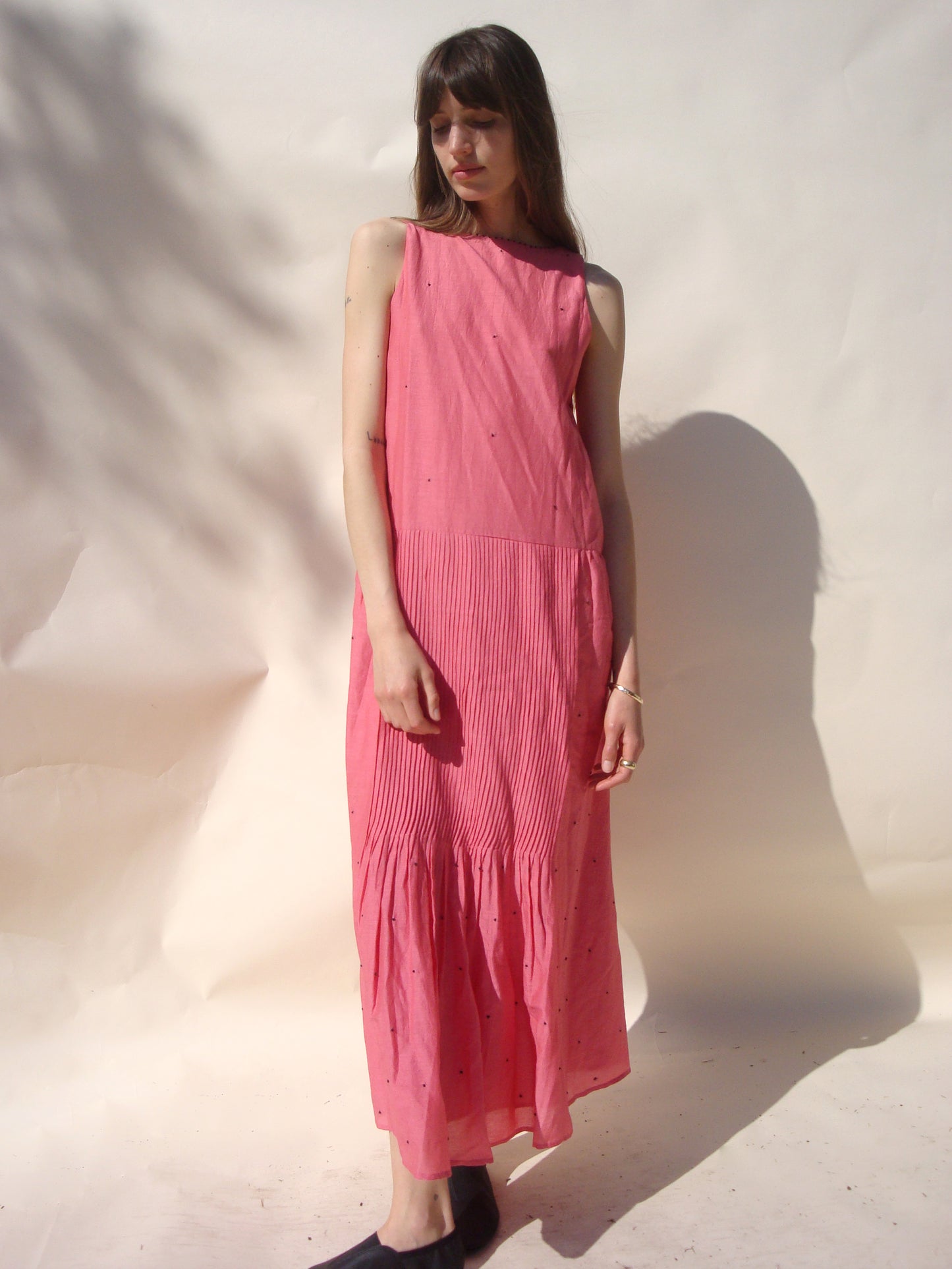 Ida Pintuck Dress - Rose