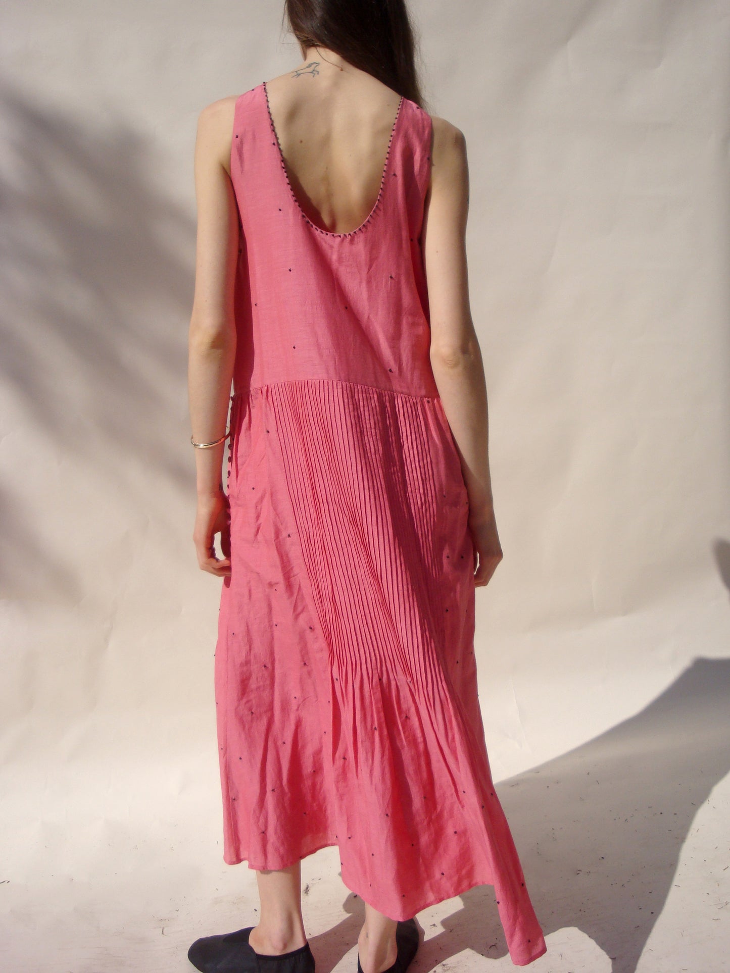 Ida Pintuck Dress - Rose