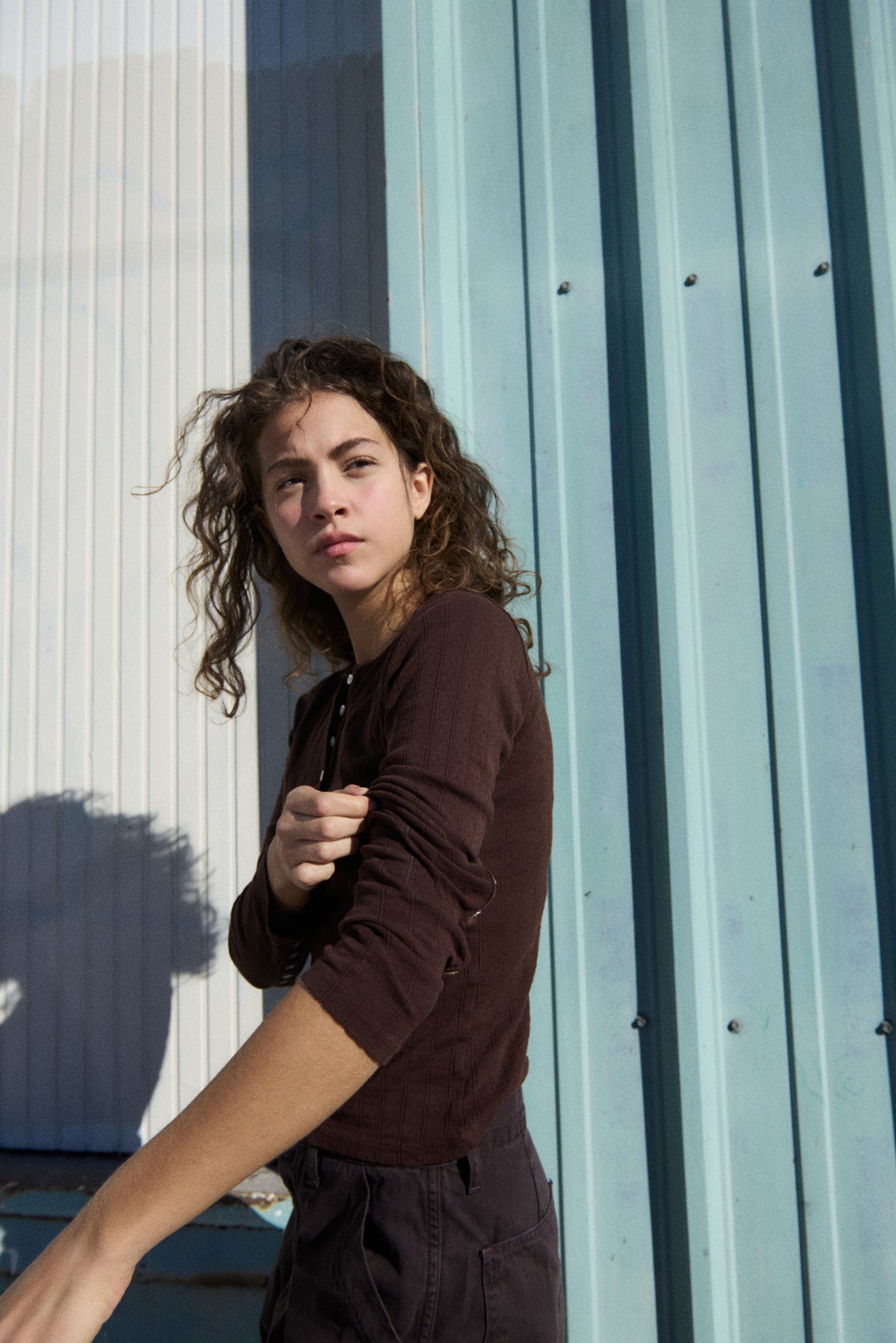 Henley Tee - Pointelle