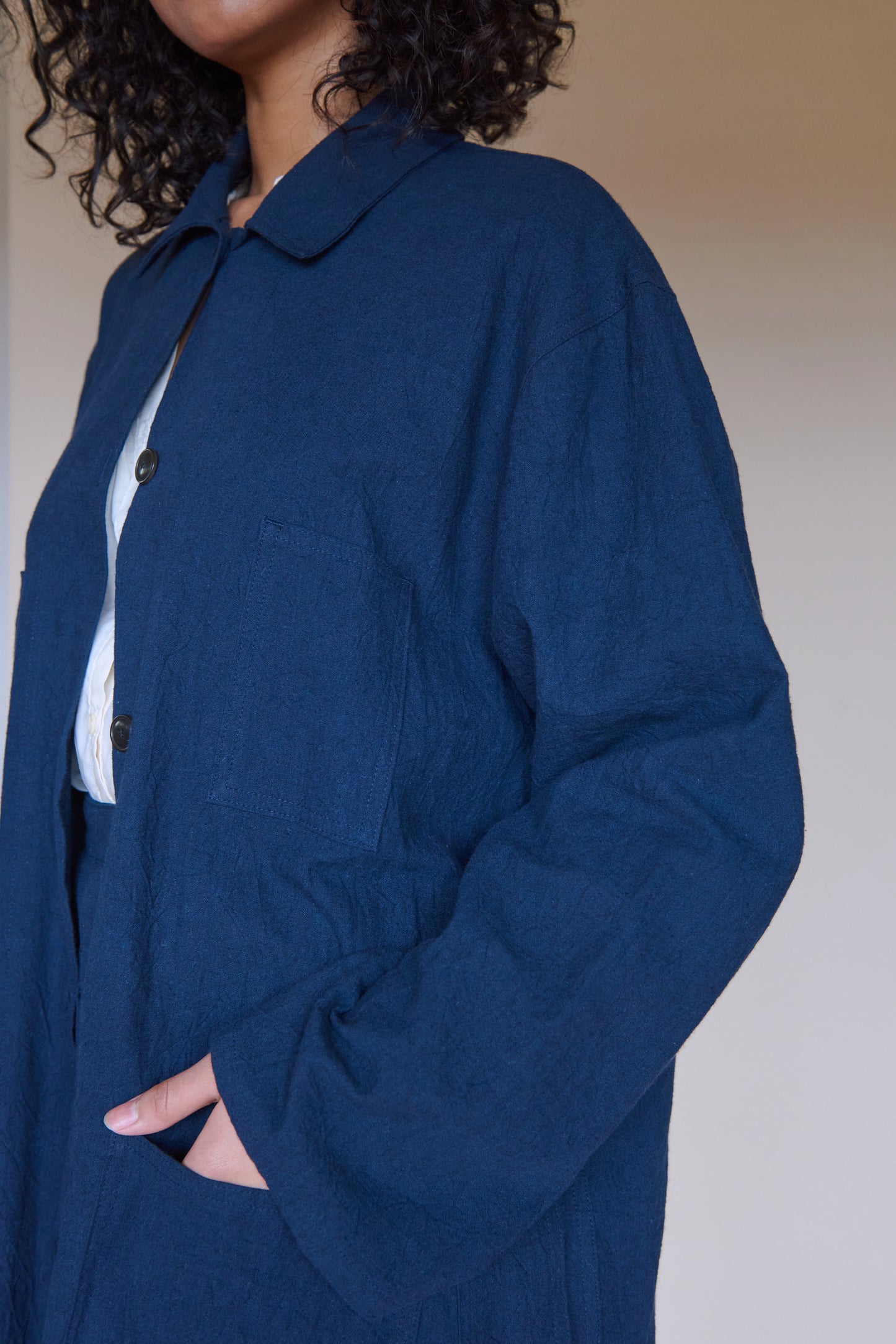 Duster Jacket - Navy