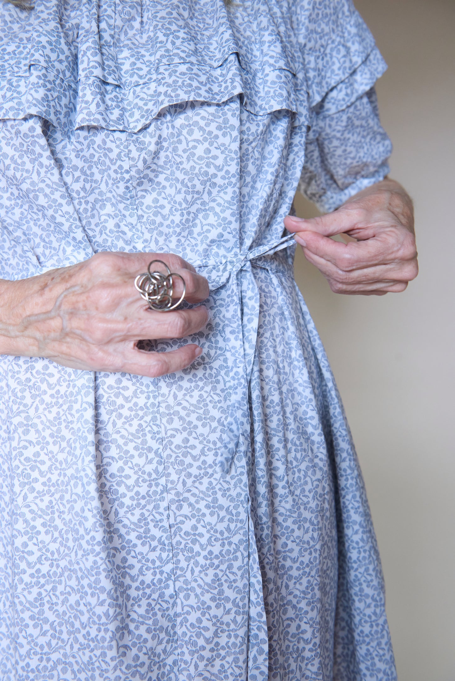 Jo Gather Dress - Lino Floral
