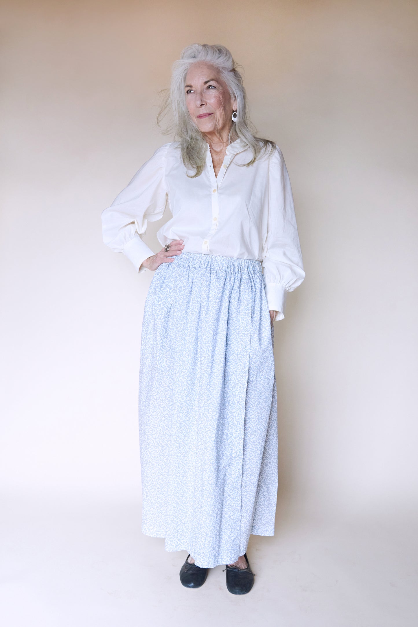 Evan Maxi Skirt - Lino Floral