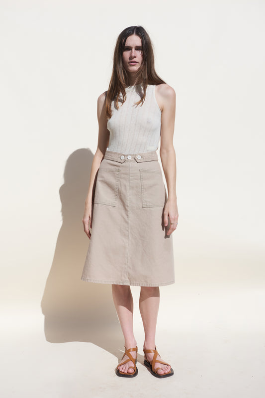 Ada Skirt - Cement