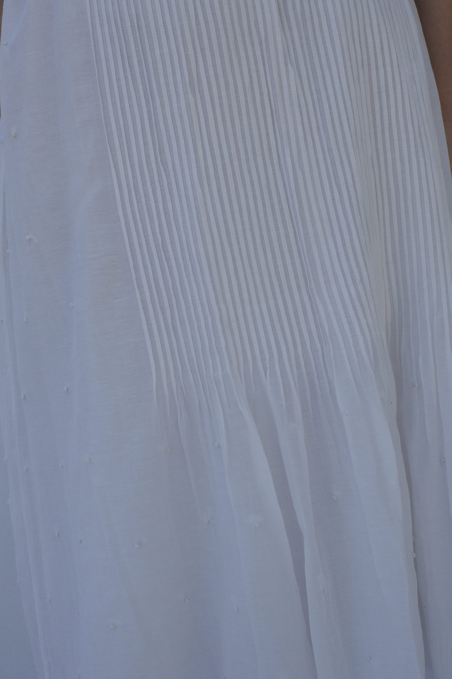 Romy Pintuck Skirt - Salt