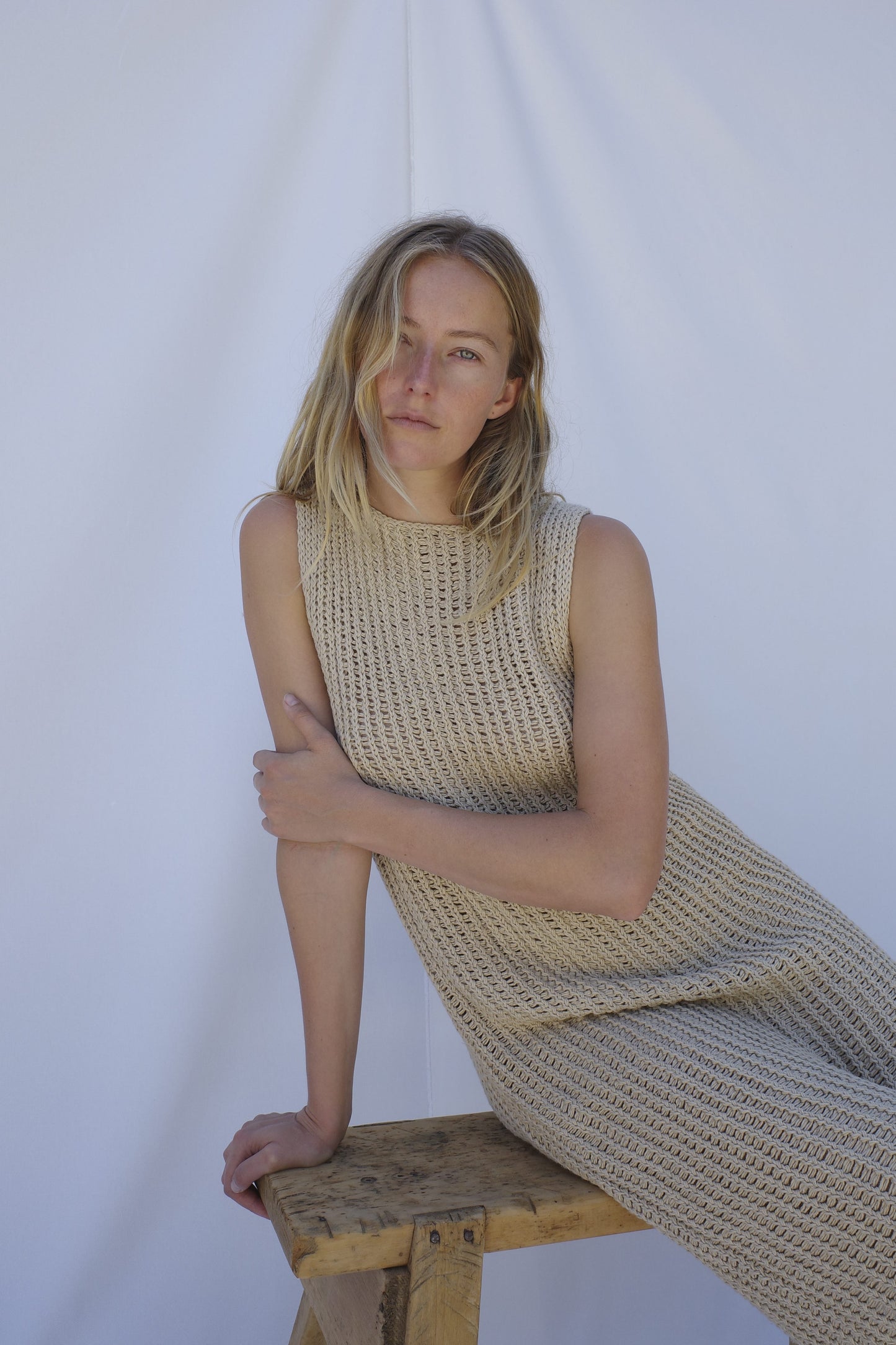 Rae Knit Dress - Sand