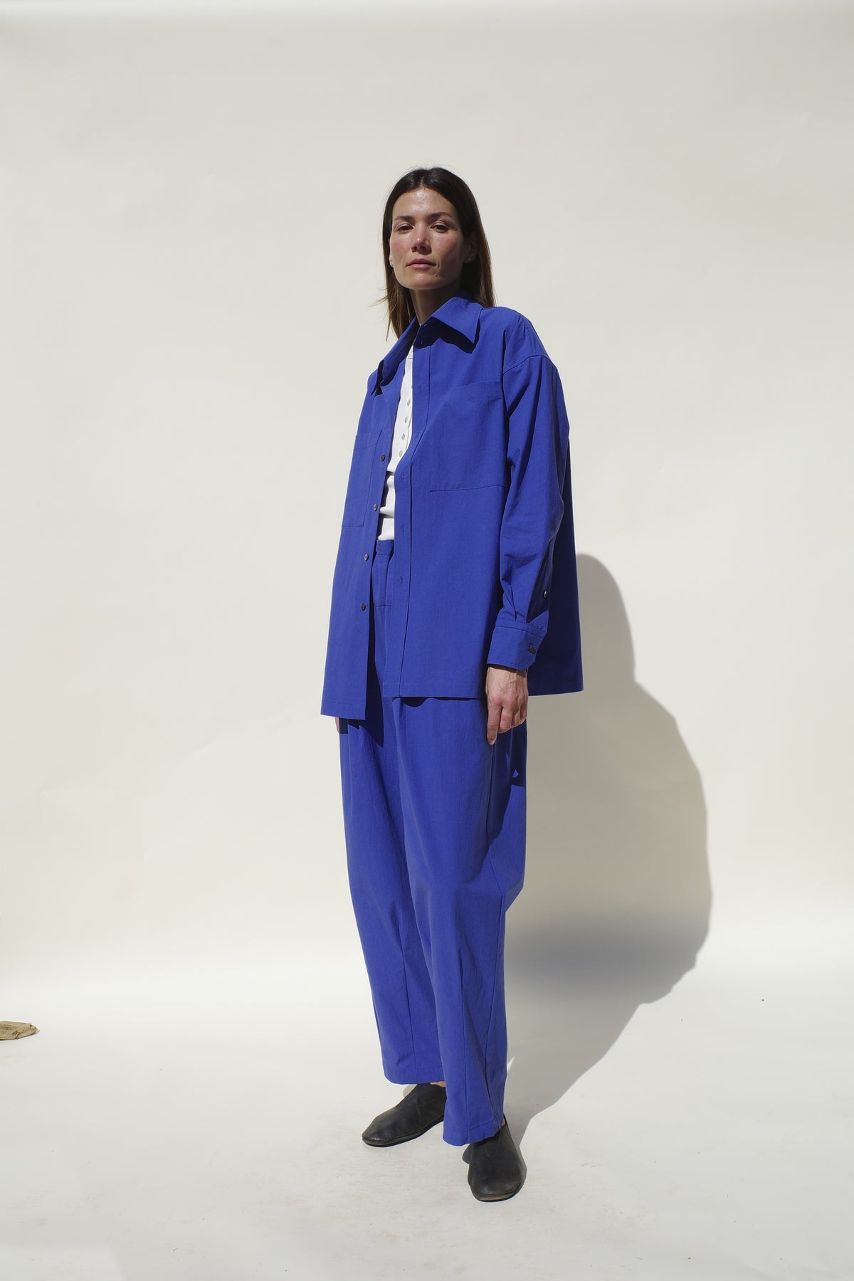 Cordelia Button Down - Cobalt