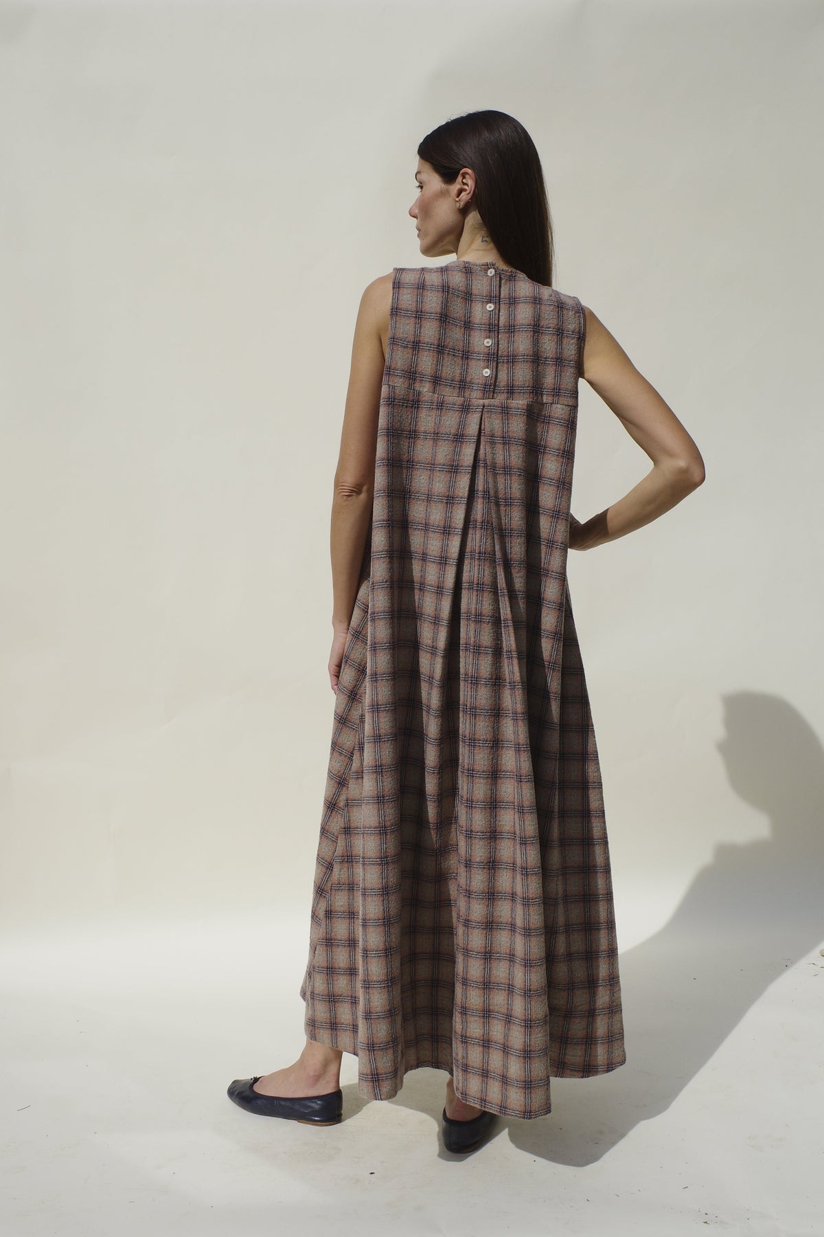 Iona Dress - Desert Plaid