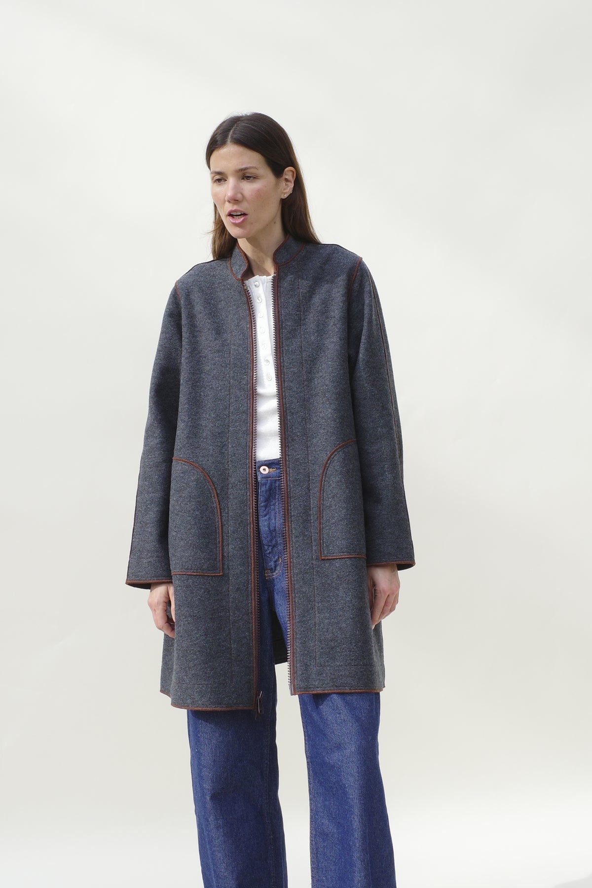 Gertrude Jacket - Charcoal