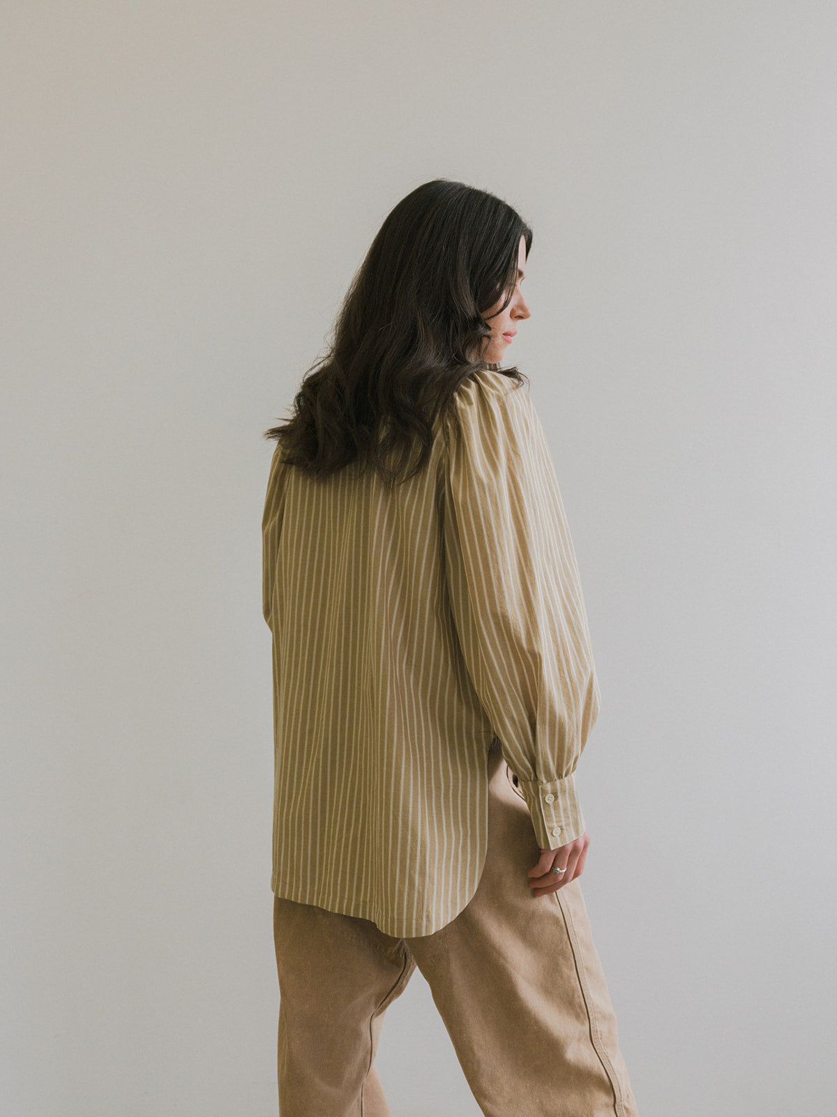 Rayne Blouse - Sediment Stripe