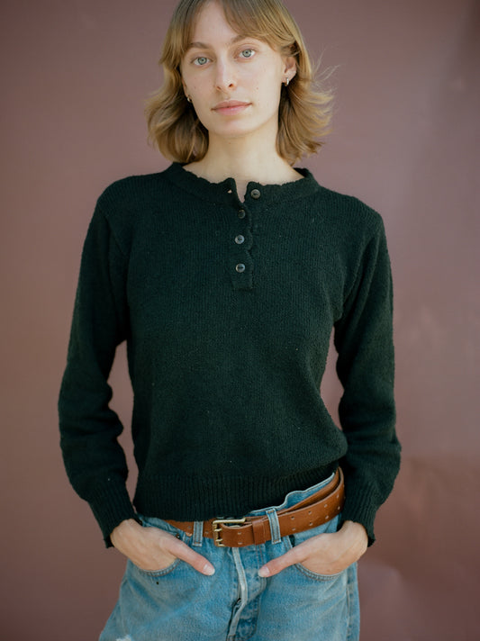 Ski Henley - Noir