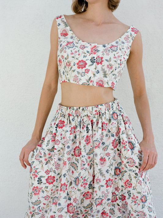 Adelaide Bra Top - Perennial Floral