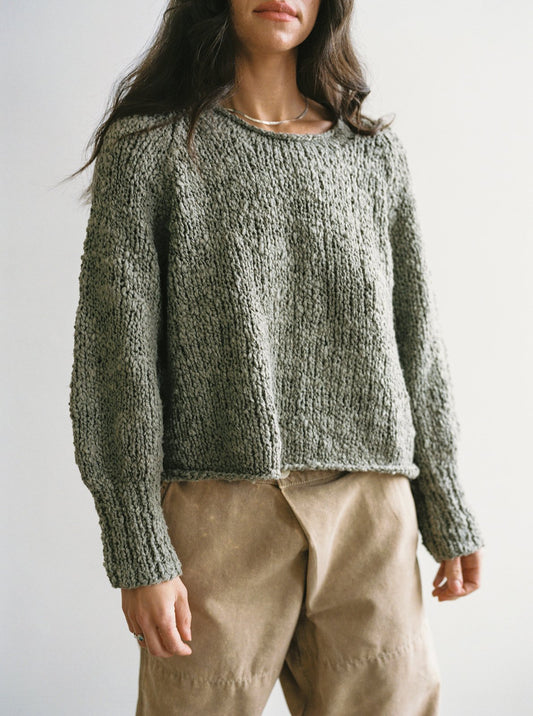 Nogu Handknit Pullover - Iron - Pre-Order