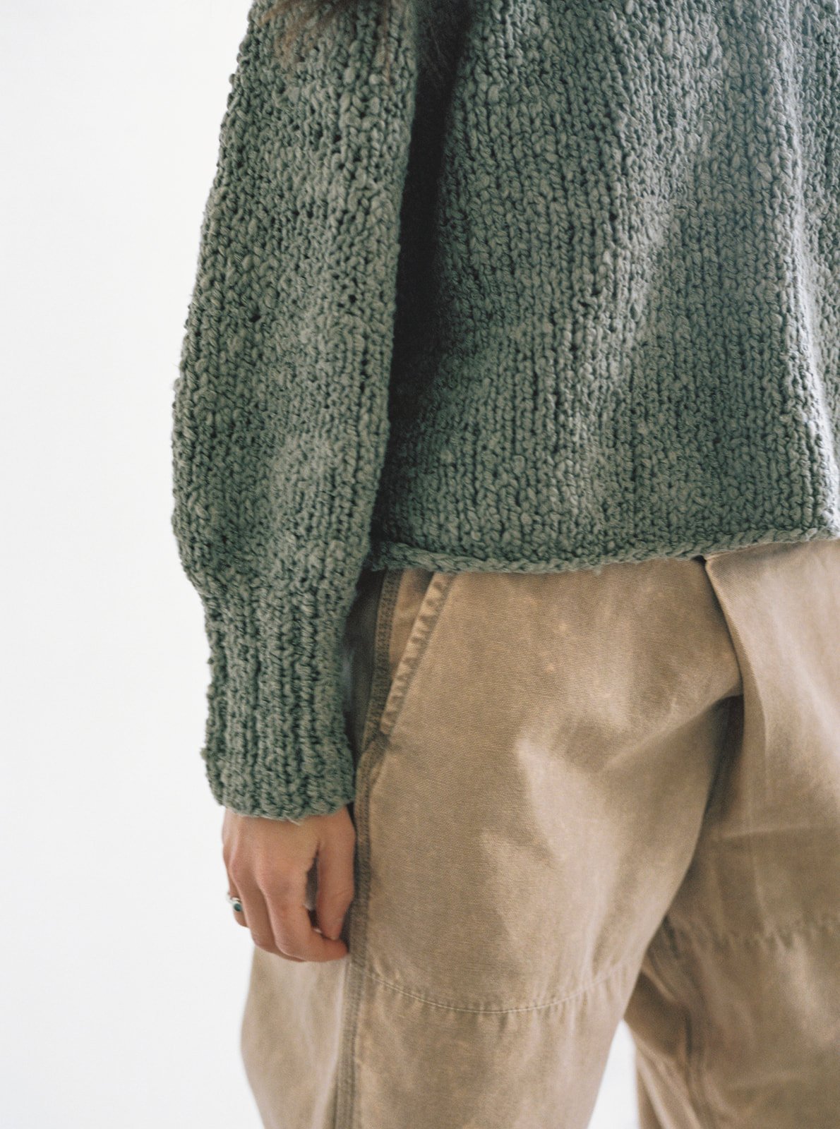 Nogu Handknit Pullover - Iron - Pre-Order