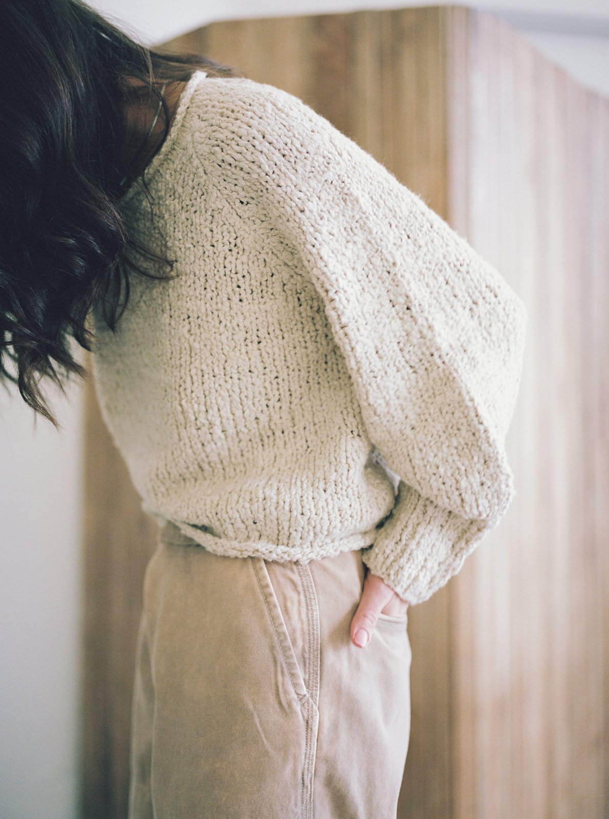 Nogu Handknit Pullover - Crema - Pre-Order