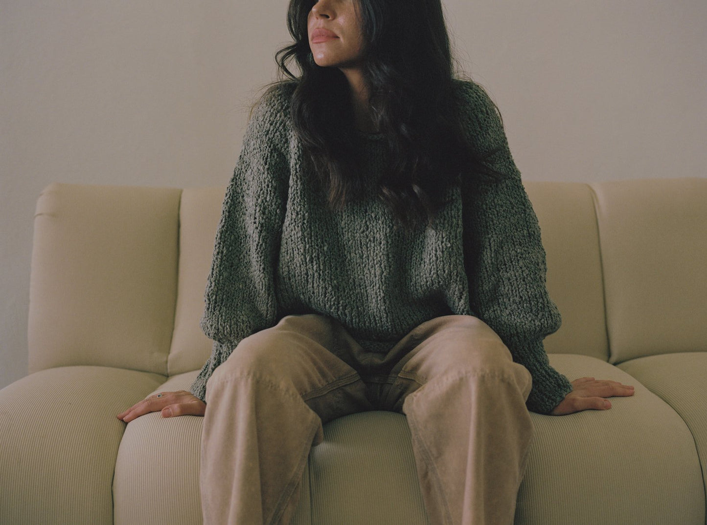 Nogu Handknit Pullover - Iron - Pre-Order
