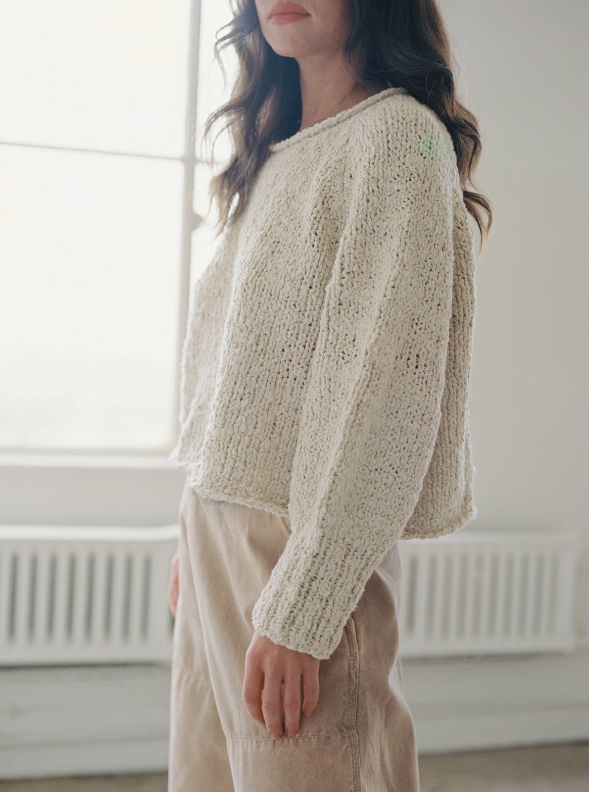 Nogu Handknit Pullover - Crema - Pre-Order