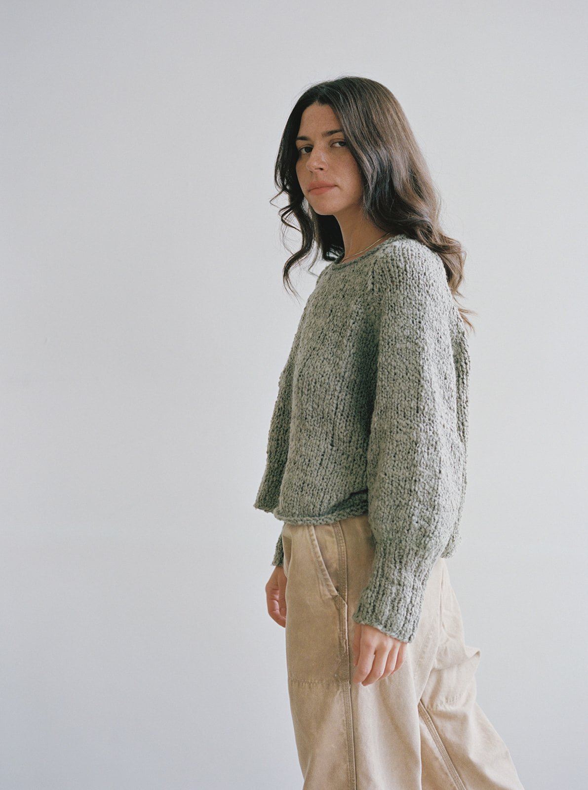 Nogu Handknit Pullover - Iron - Pre-Order