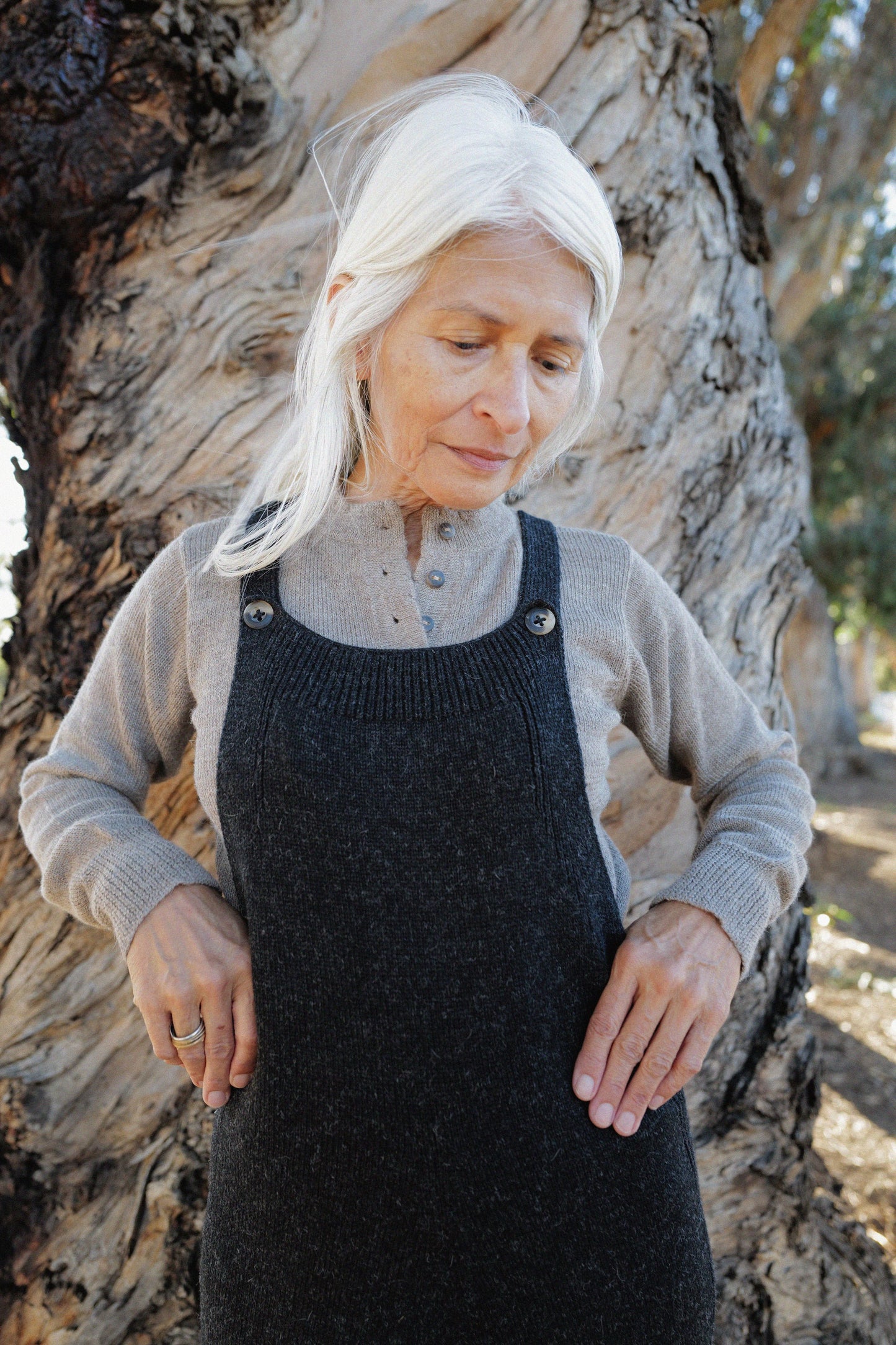 Nadi Knit Overall - Charcoal