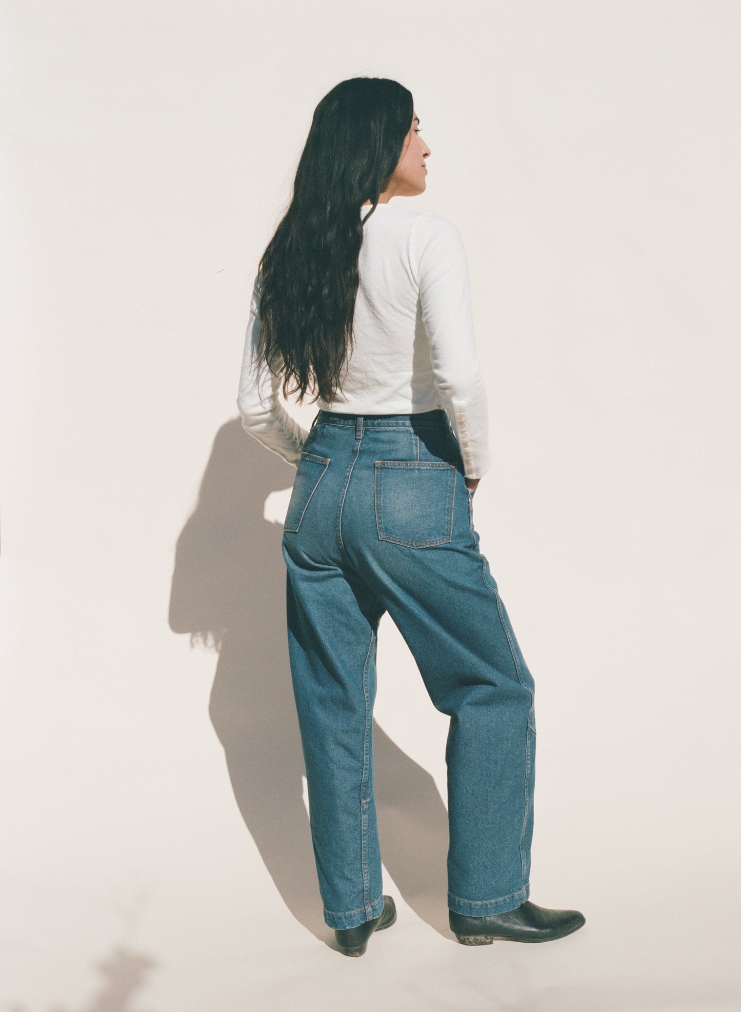 Cape Seamed Pant - Denim